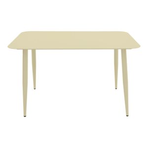 Τραπέζι Vista pakoworld σαμπανί αλουμίνιο 150x80x72εκ