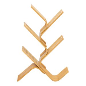 Βιβλιοθήκη Tome pakoworld μπαμπού σε φυσική απόχρωση 63x20x92εκ