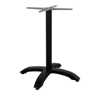 ΒΑΣΗ ΑΛΟΥΜΙΝΙΟΥ HM460.01 ΜΑΥΡΟ ΜΑΤ 66Χ66Χ72Υεκ. ΜΕ ΣΤΑΥΡΟ 48Χ48εκ.