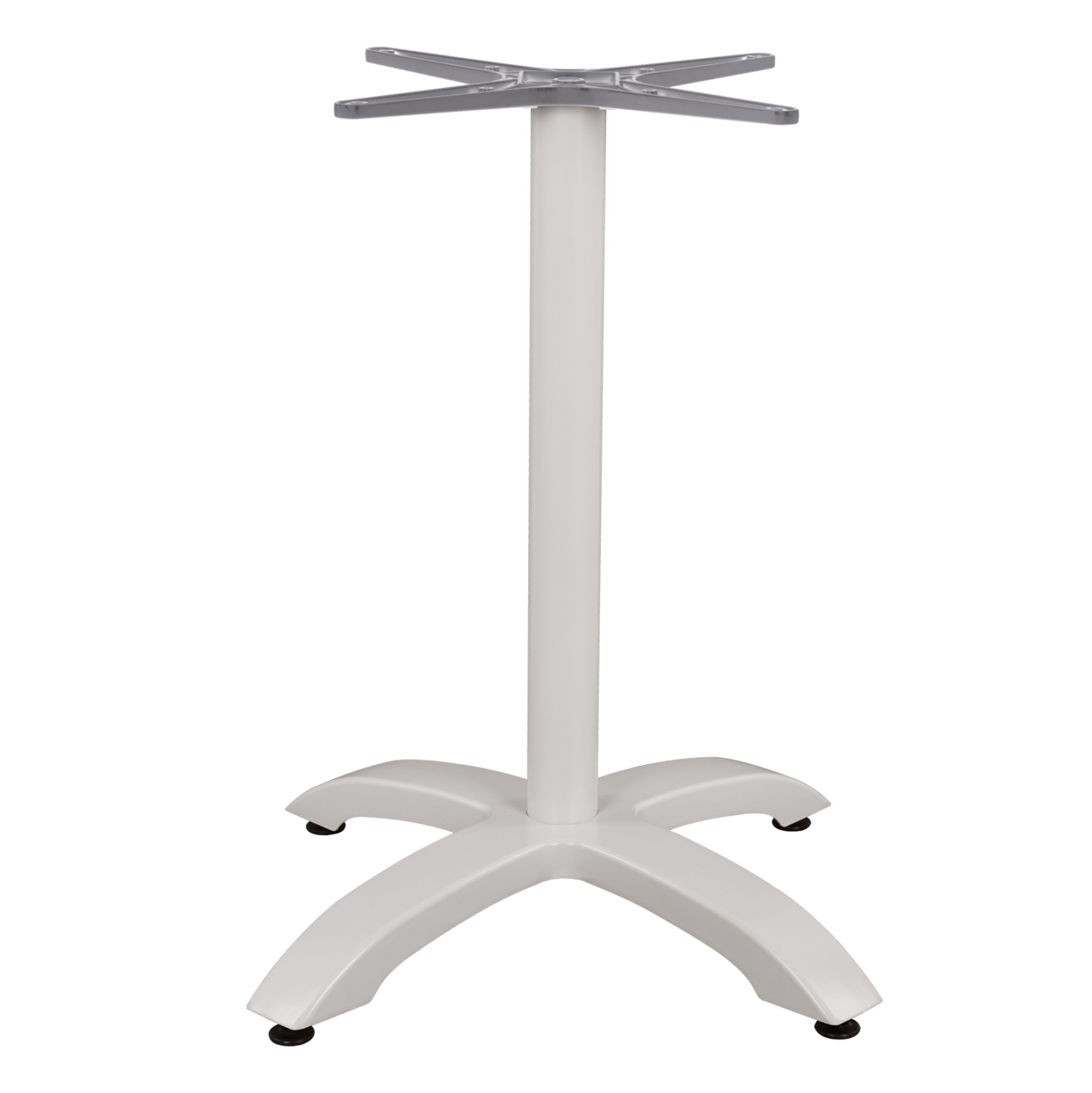 ΒΑΣΗ ΑΛΟΥΜΙΝΙΟΥ HM460.02 ΛΕΥΚΗ ΜΑΤ 66Χ66Χ72Υεκ. ΜΕ ΣΤΑΥΡΟ 48Χ48εκ. - Image 3