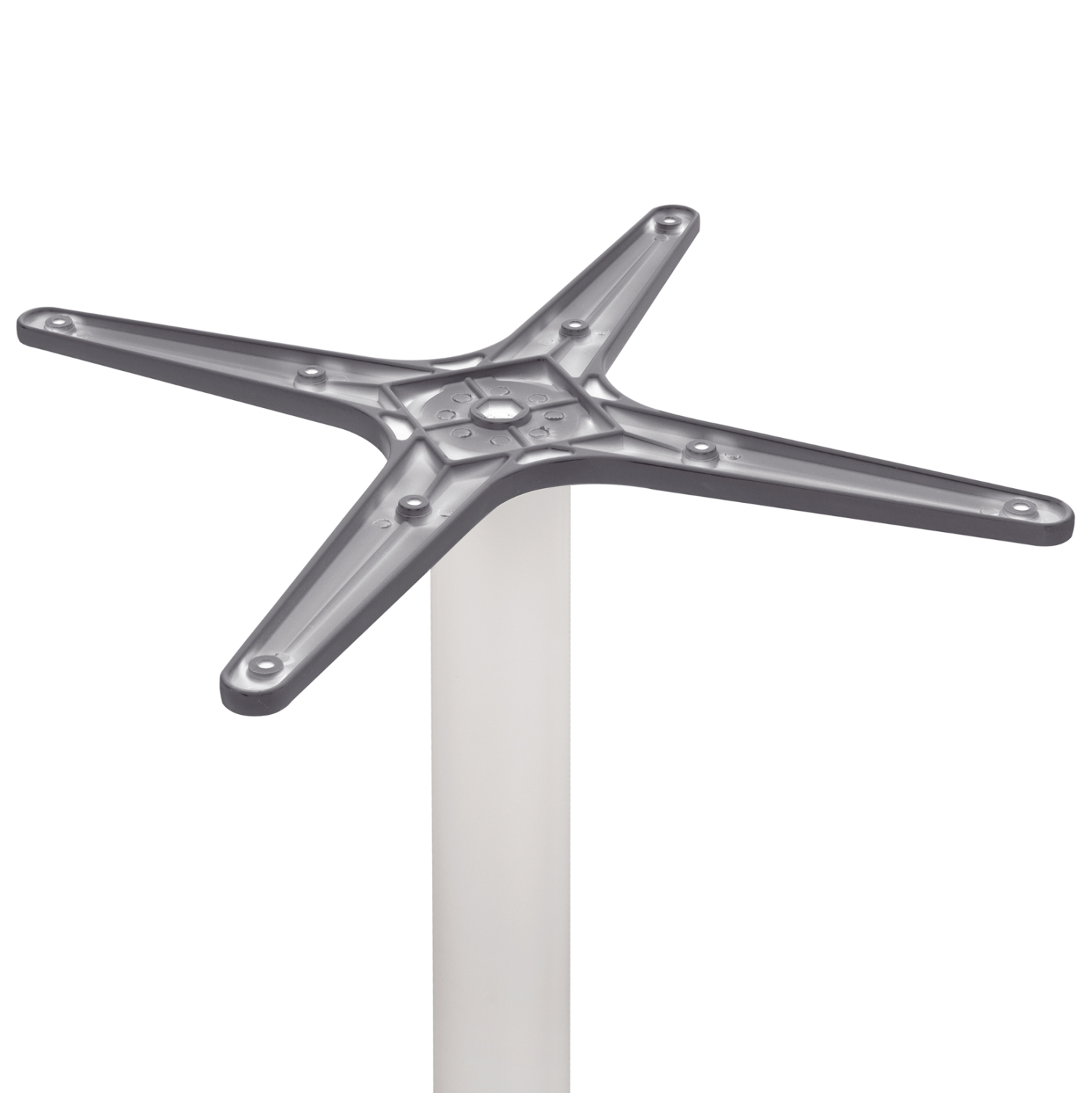 ΒΑΣΗ ΑΛΟΥΜΙΝΙΟΥ HM460.02 ΛΕΥΚΗ ΜΑΤ 66Χ66Χ72Υεκ. ΜΕ ΣΤΑΥΡΟ 48Χ48εκ. - Image 4