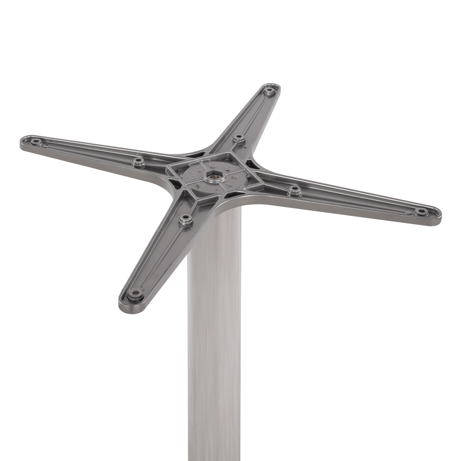 ΒΑΣΗ ΑΛΟΥΜΙΝΙΟΥ HM460.03 ΧΡΩΜΙΟΥ 66Χ66Χ72Υεκ. ΜΕ ΣΤΑΥΡΟ 48Χ48εκ. - Image 4