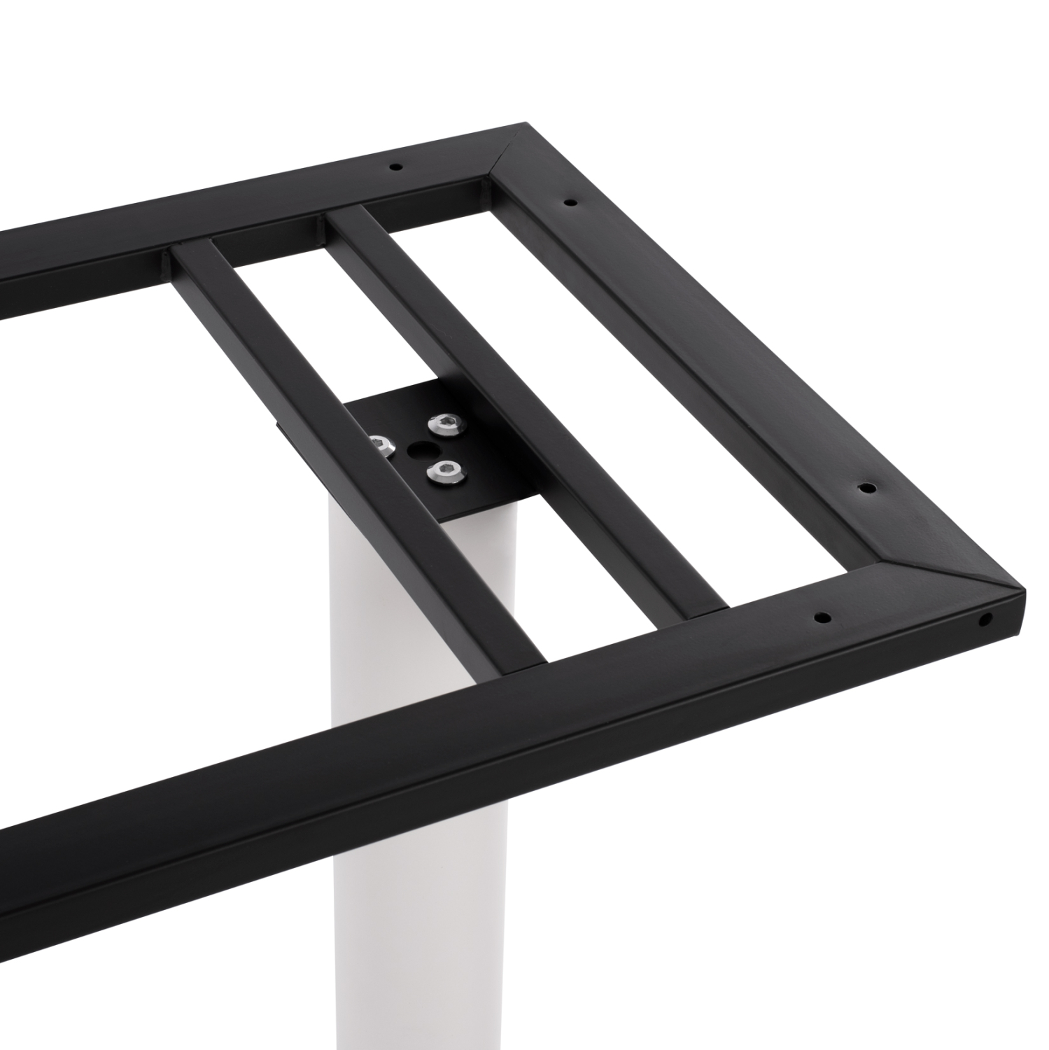 ΒΑΣΗ ΜΕΤΑΛΛΙΚΗ ΔΙΠΛΗ ΛΕΥΚΗ ΜΑΤ 80Χ40Χ72Υεκ. ΜΕ ΡΕΓΟΥΛΑΤΟΡΟΥΣ HM435.12 - Image 4