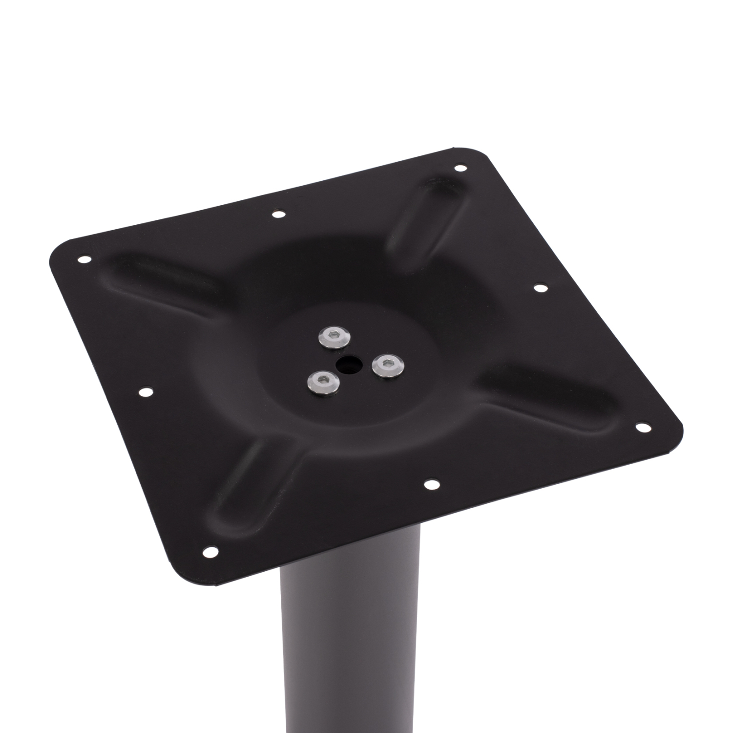 ΒΑΣΗ ΜΕΤΑΛΛΙΚΗ ΓΚΡΙ 40X40X72Υεκ. ΜΕ ΡΕΓΟΥΛΑΤΟΡΟΥΣ HM421.20 - Image 4