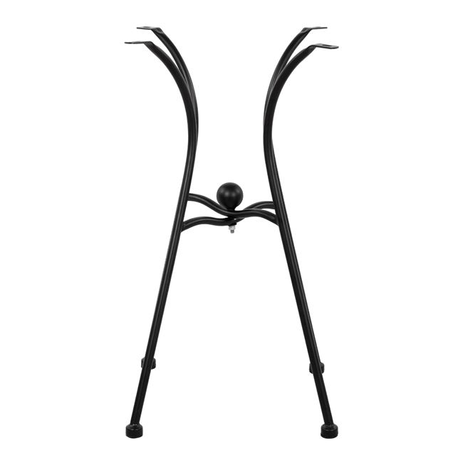 ΒΑΣΗ ΜΕΤΑΛΛΙΚΗ HM466 4NYXH ΣΕ ΜΑΥΡΟ ΧΡΩΜΑ 50x50 cm. - Image 3