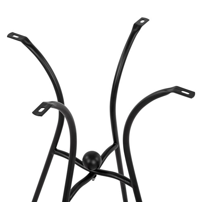 ΒΑΣΗ ΜΕΤΑΛΛΙΚΗ HM466 4NYXH ΣΕ ΜΑΥΡΟ ΧΡΩΜΑ 50x50 cm. - Image 4