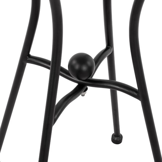 ΒΑΣΗ ΜΕΤΑΛΛΙΚΗ HM466 4NYXH ΣΕ ΜΑΥΡΟ ΧΡΩΜΑ 50x50 cm. - Image 5