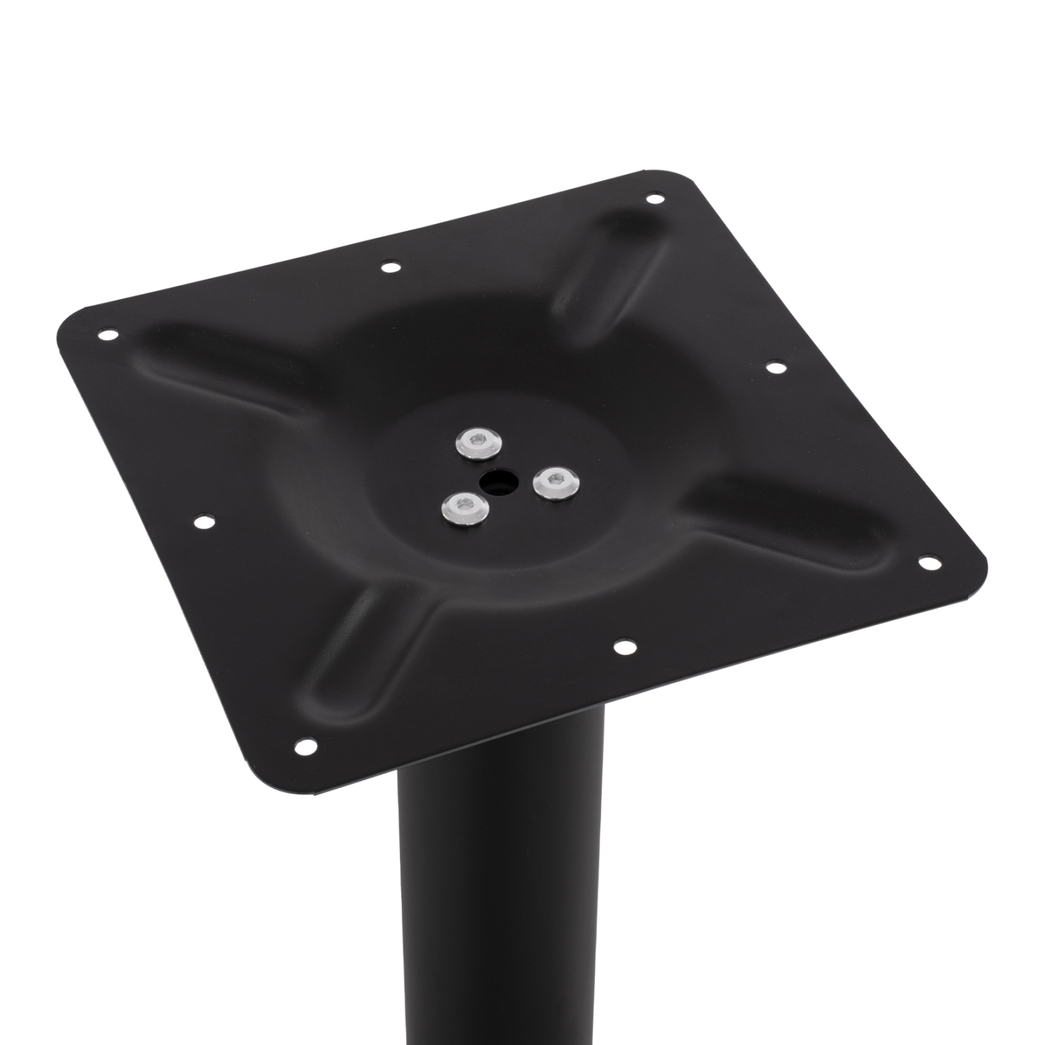 ΒΑΣΗ ΜΕΤΑΛΛΙΚΗ ΜΑΥΡΗ ΜΑΤ 40Χ40Χ72Υεκ. ΜΕ ΡΕΓΟΥΛΑΤΟΡΟΥΣ HM421.11 - Image 4