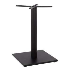 ΒΑΣΗ ΜΕΤΑΛΛΙΚΗ ΜΑΥΡΗ ΜΑΤ 45Χ45Χ72εκ. ΜΕ ΣΤΑΥΡΟ 46Χ46 ΚΑΙ ΡΕΓΟΥΛΑΤΟΡΟΥΣ HM438