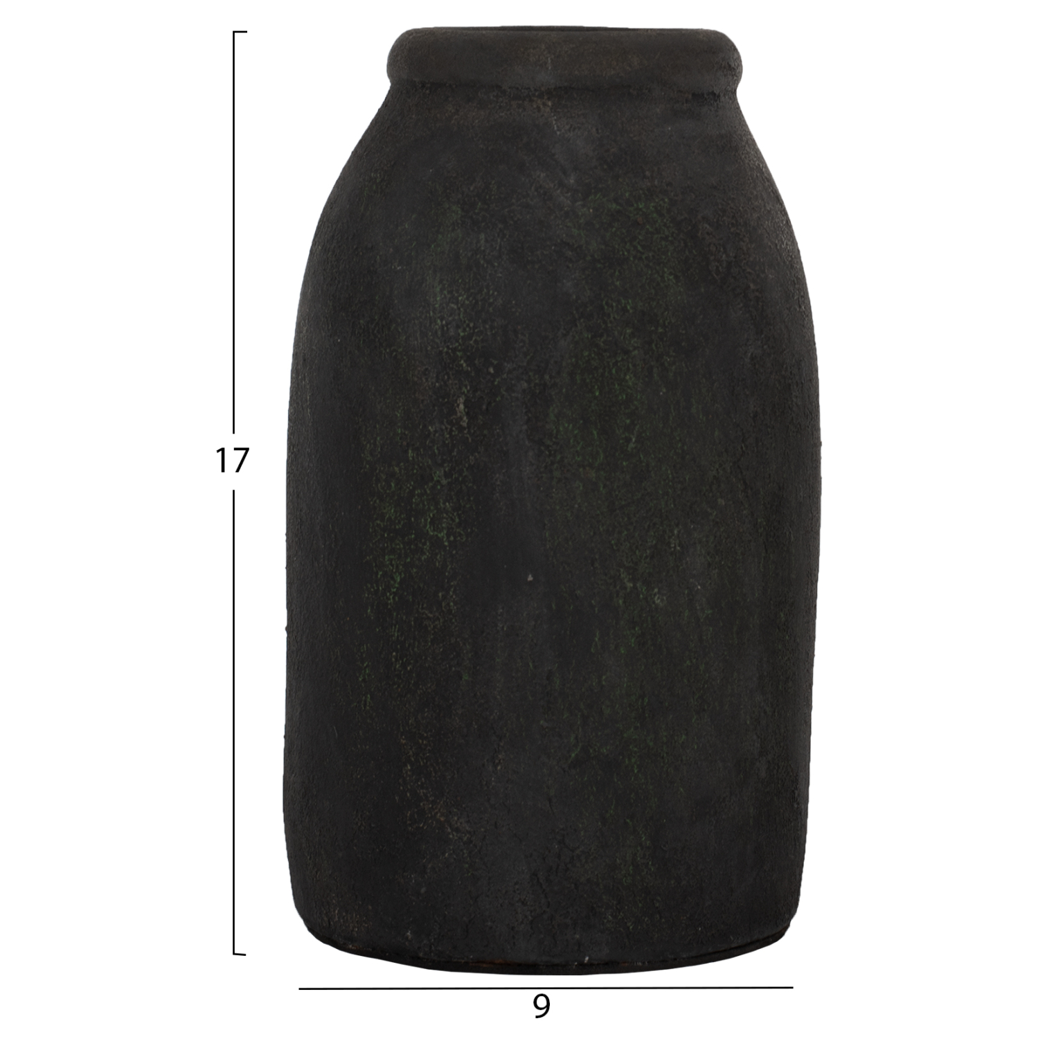 ΔΙΑΚΟΣΜΗΤΙΚA ΒΑΖA ΑΠΟ TERRACOTTA ΑΝΘΡΑΚΙ HM7711 - Image 2