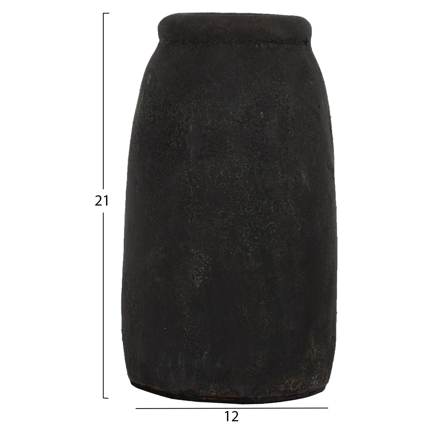 ΔΙΑΚΟΣΜΗΤΙΚA ΒΑΖA ΑΠΟ TERRACOTTA ΑΝΘΡΑΚΙ HM7711 - Image 4