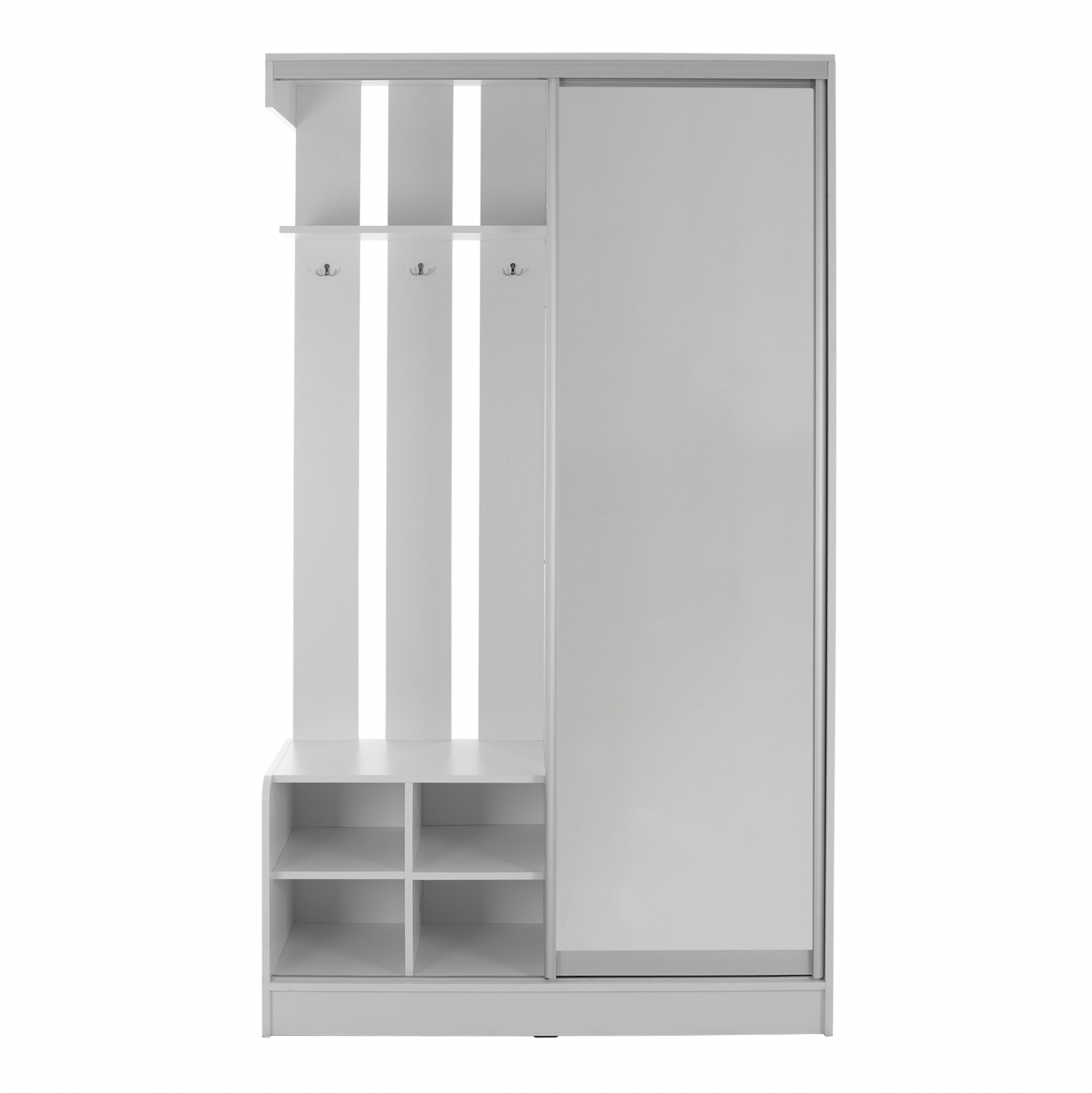 ΕΠΙΠΛΟ ΕΙΣΟΔΟΥ ΜΕ ΣΥΡΟΜΕΝΗ ΝΤΟΥΛΑΠΑ Κ ΚΑΘΡΕΦΤΗ DULCE ΛΕΥΚΟ HM2424.03 118x45x210 εκ. - Image 4