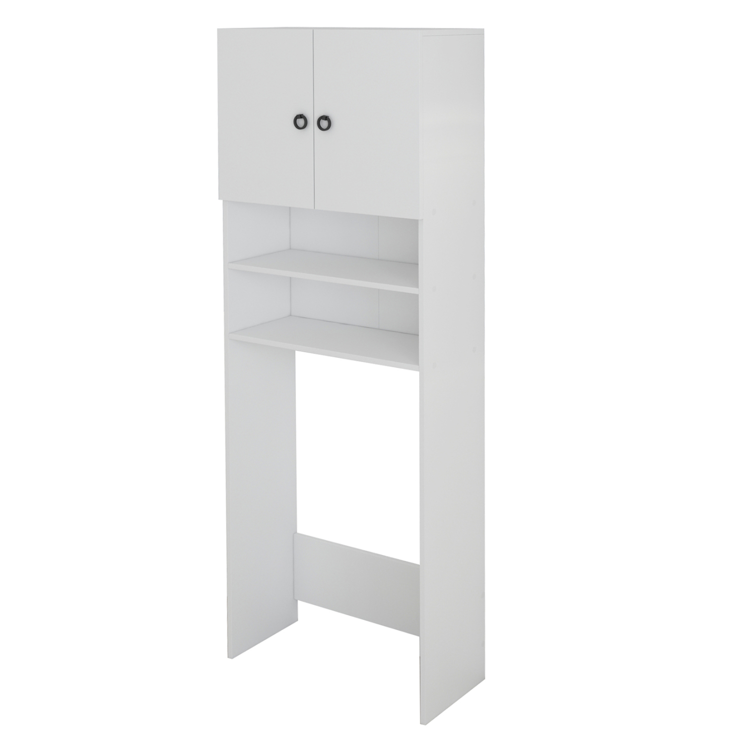 ΕΠΙΠΛΟ ΠΛΥΝΤΗΡΙΟΥ ΜΕ ΡΑΦΙΑ ΚΑΙ ΝΤΟΥΛΑΠΙ TERRY ΛΕΥΚΟ ΜΕΛΑΜΙΝΗ 64Χ27Χ180Υεκ.HM9122.11 - Image 4