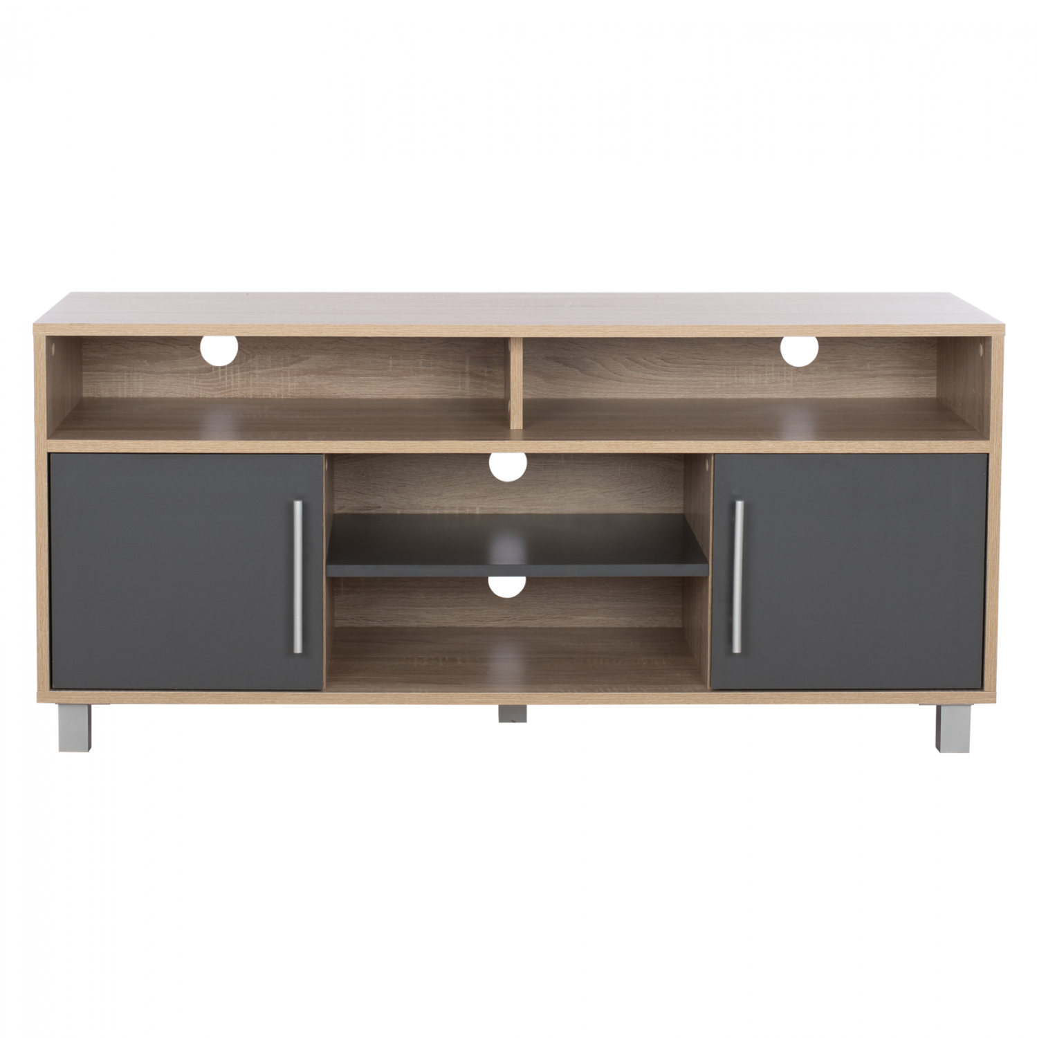 ΕΠΙΠΛΟ ΤΗΛΕΟΡΑΣΗΣ DANNA ΜΕΛΑΜΙΝΗΣ HM2202.04 SONAMA-ΓΚΡΙ 120x40x55 εκ. - Image 4