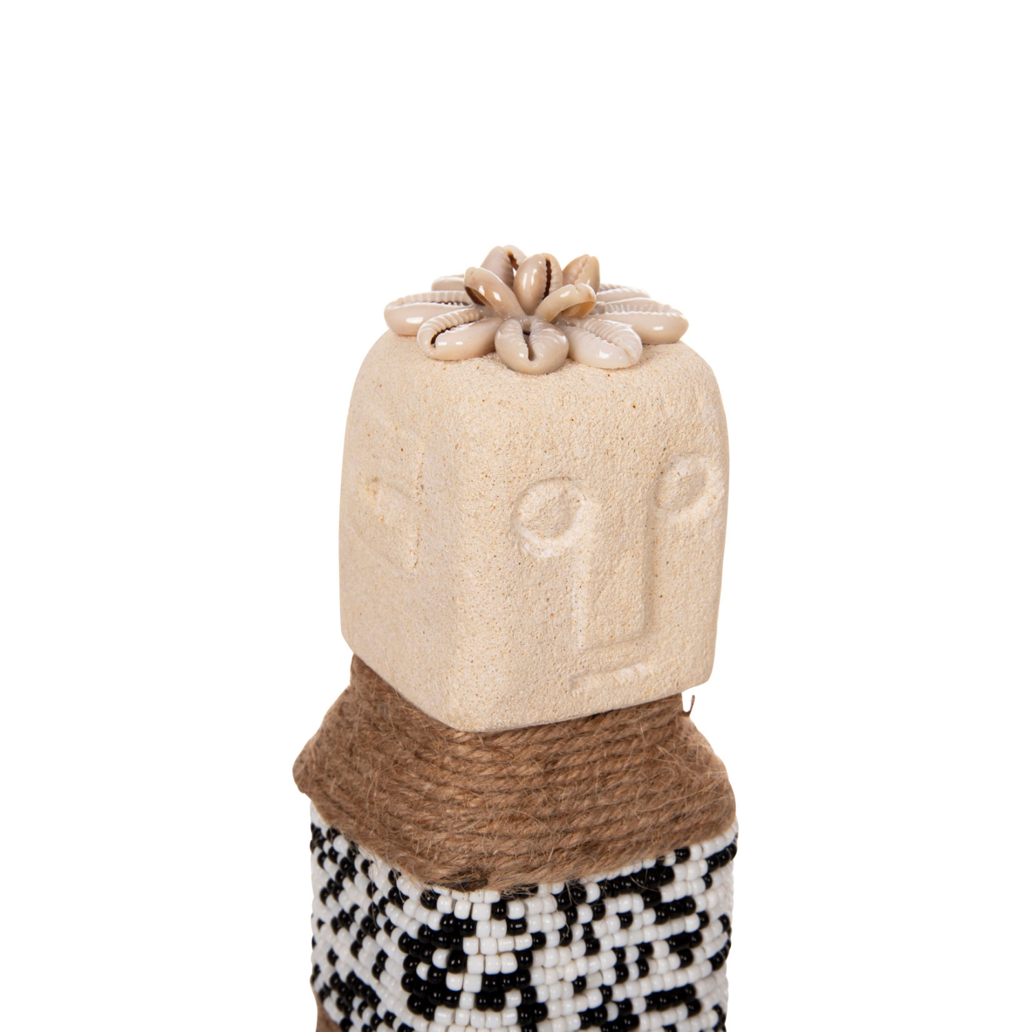 ΕΠΙΤΡΑΠΕΖΙΟ ΑΓΑΛΜΑΤΙΔΙΟ SUMBA HM4309 ΛΕΥΚΟ PARAS STONE-ΧΑΝΤΡΕΣ-SEAGRASS ΣΧΟΙΝΙ 7x7x17Υεκ. - Image 6