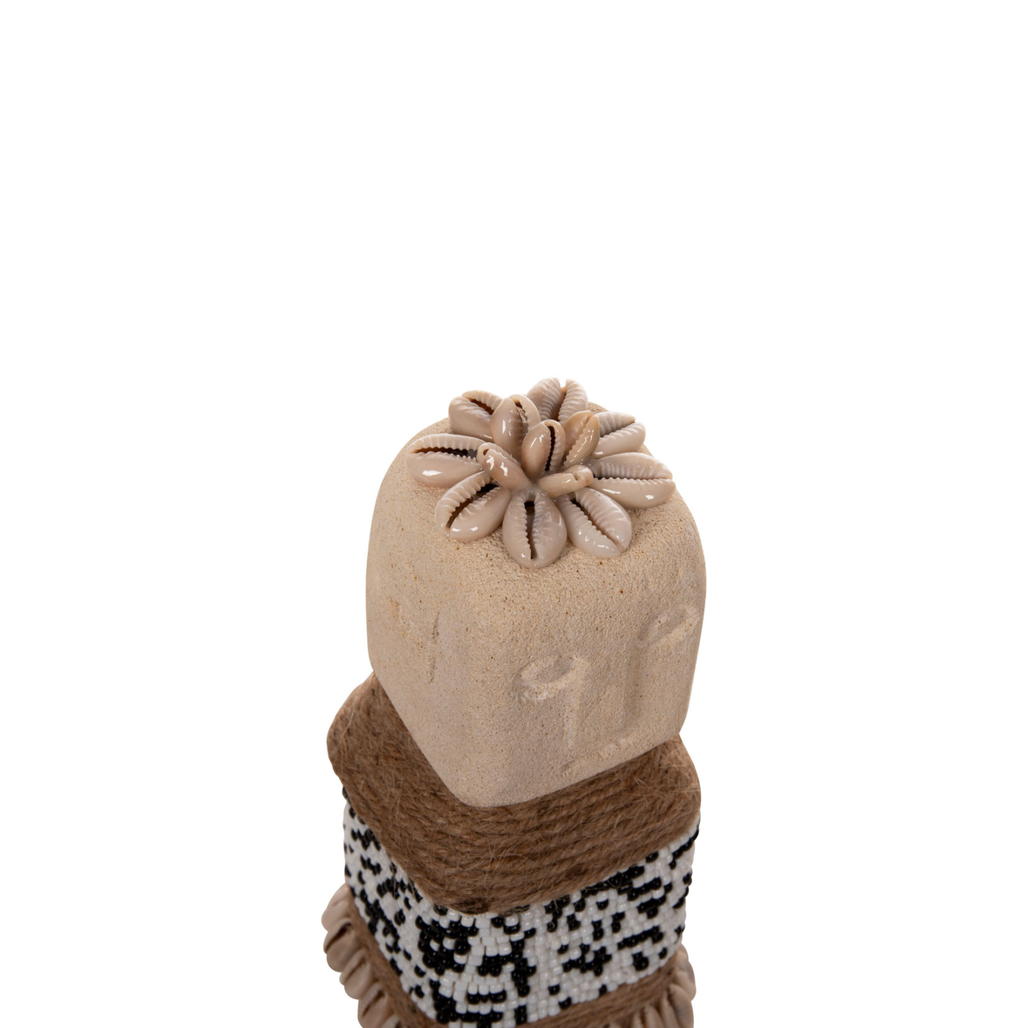 ΕΠΙΤΡΑΠΕΖΙΟ ΑΓΑΛΜΑΤΙΔΙΟ SUMBA HM4309 ΛΕΥΚΟ PARAS STONE-ΧΑΝΤΡΕΣ-SEAGRASS ΣΧΟΙΝΙ 7x7x17Υεκ. - Image 8