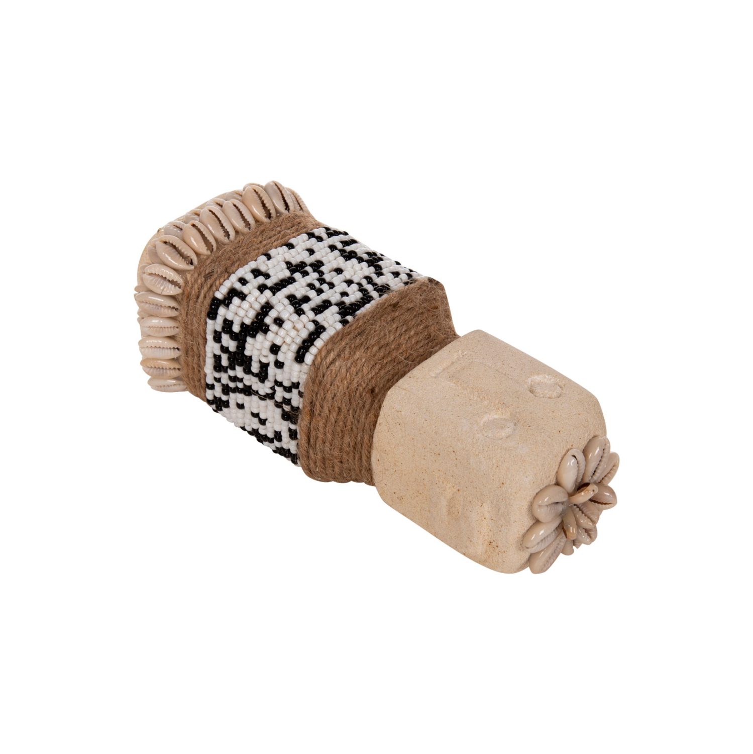 ΕΠΙΤΡΑΠΕΖΙΟ ΑΓΑΛΜΑΤΙΔΙΟ SUMBA HM4309 ΛΕΥΚΟ PARAS STONE-ΧΑΝΤΡΕΣ-SEAGRASS ΣΧΟΙΝΙ 7x7x17Υεκ. - Image 9