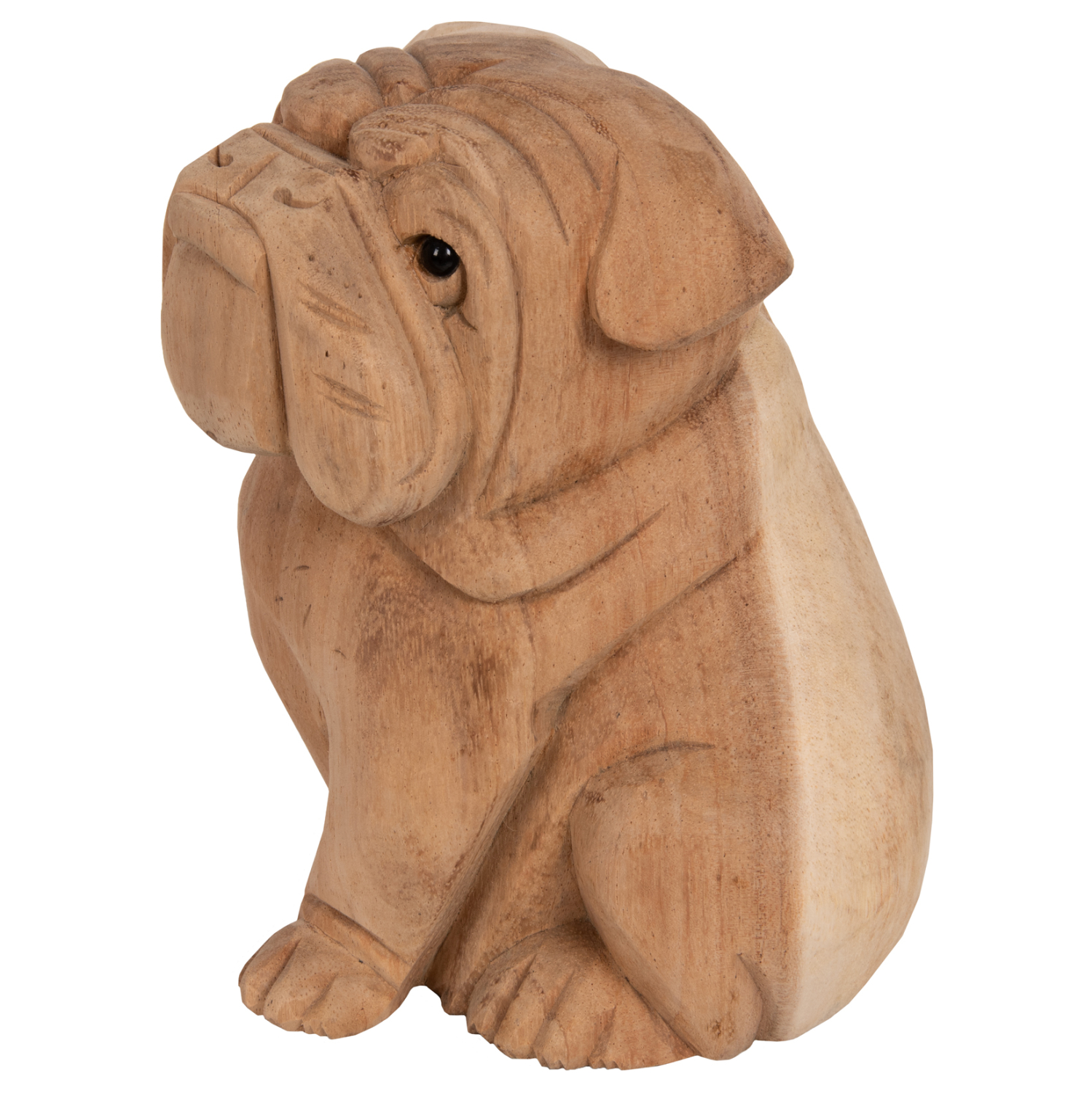 ΕΠΙΤΡΑΠΕΖΙΟ ΔΙΑΚΟΣΜΗΤΙΚΟ DOZER BULLDOG ΞΥΛΟ SUAR ΣΕ ΦΥΣΙΚΟ ΧΡΩΜΑ HM7925 18x14x20Y εκ. - Image 3