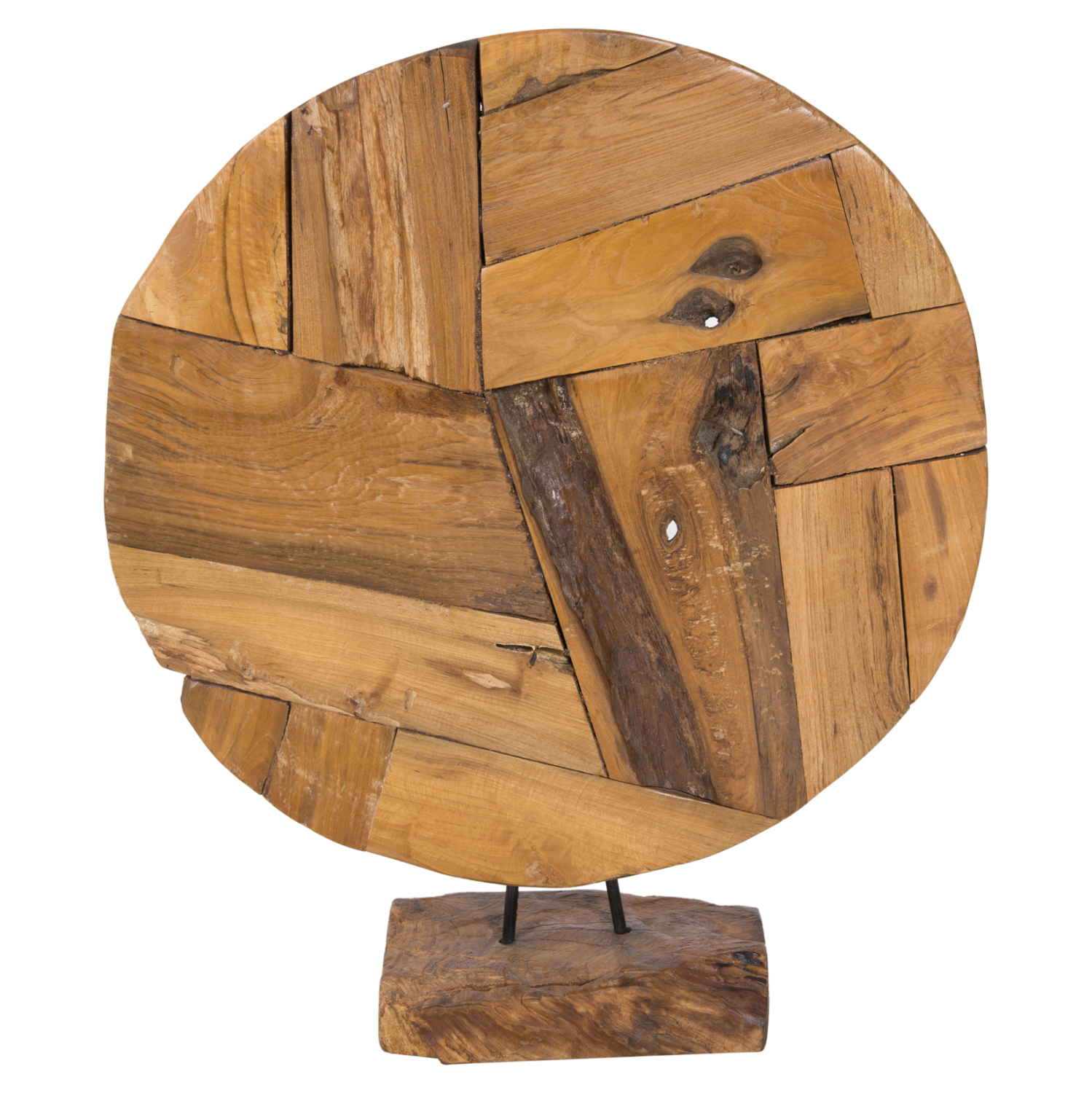 ΕΠΙΤΡΑΠΕΖΙΟ ΔΙΑΚΟΣΜΗΤΙΚΟ ΜΑΣΙΦ ΞΥΛΟ ΤEAK ΦΥΣΙΚΟ HM7718 50X15X64YΕΚ. - Image 5