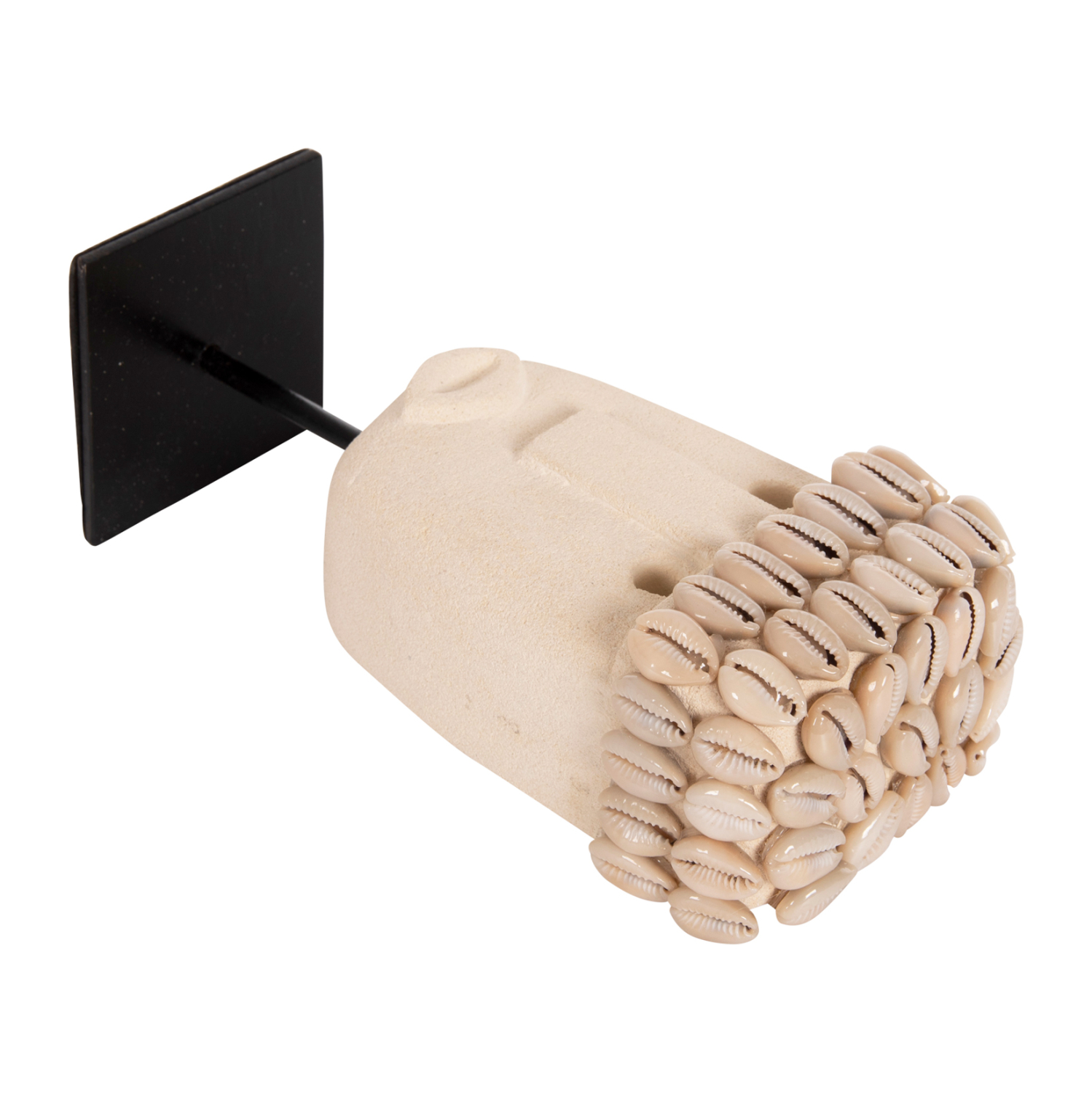 ΕΠΙΤΡΑΠΕΖΙΟ ΔΙΑΚΟΣΜΗΤΙΚΟ ΠΡΟΣΩΠΟ HM4313 PARAS STONE ΣΕ ΜΕΤΑΛΛΙΚΟ ΜΑΥΡΟ STAND 9x6x19Yεκ. - Image 7