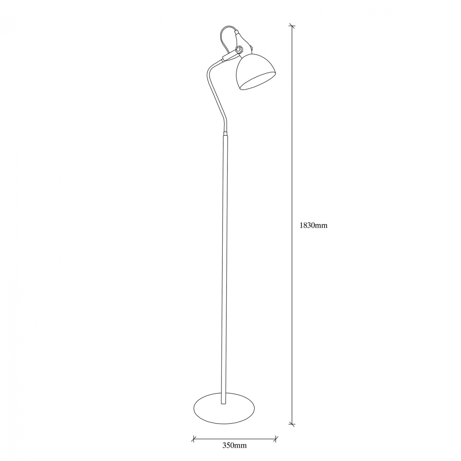 ΦΩΤΙΣΤΙΚΟ ΔΑΠΕΔΟΥ ΜΕΤΑΛΛΙΚΟ ΜΑΥΡΟ HM7342 35x30x183 εκ. - Image 4