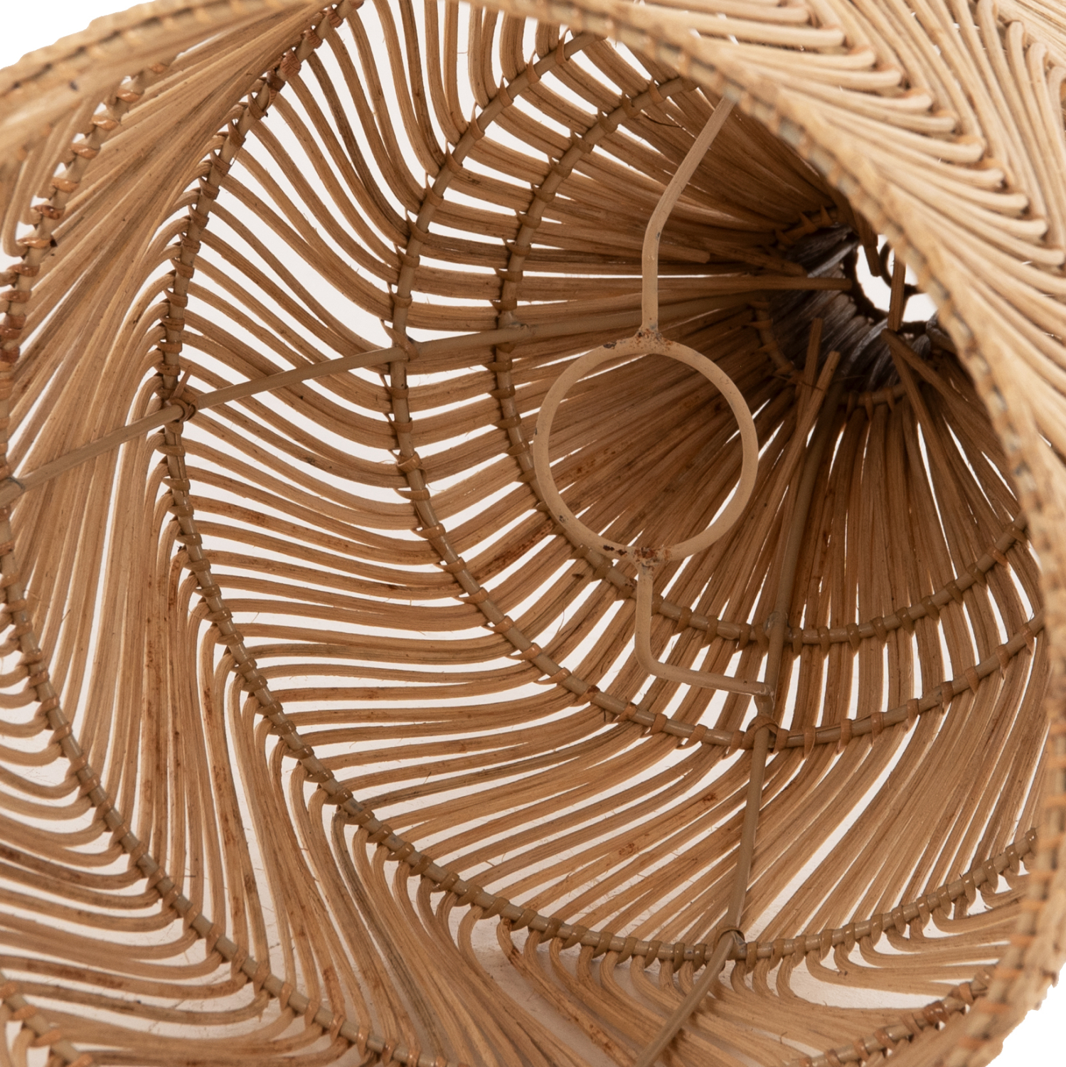 ΦΩΤΙΣΤΙΚΟ ΟΡΟΦΗΣ THEON HM7888 ΚΡΕΜΑΣΤΟ ΑΠΟ RATTAN ΣΕ ΦΥΣΙΚΟ ΧΡΩΜΑ Φ22x148Υ εκ. - Image 3