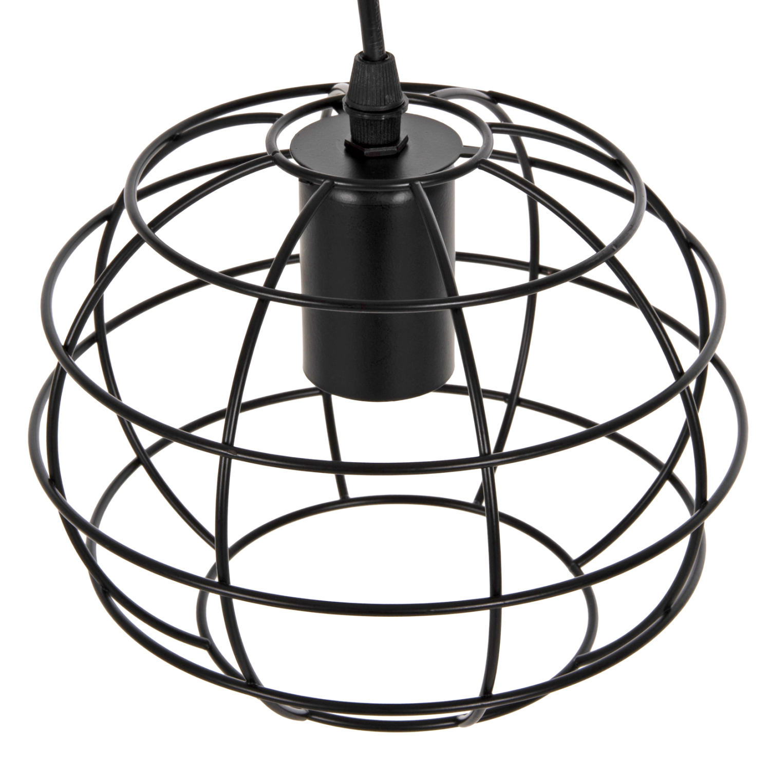 ΦΩΤΙΣΤΙΚΟ ΟΡΟΦΗΣ ΚΡΕΜΑΣΤΟ HM4037 ΣΦΑΙΡΙΚΟ ΜΑΥΡΟ ΜΕΤΑΛΛΙΚΟ Φ16x124Υεκ. - Image 4