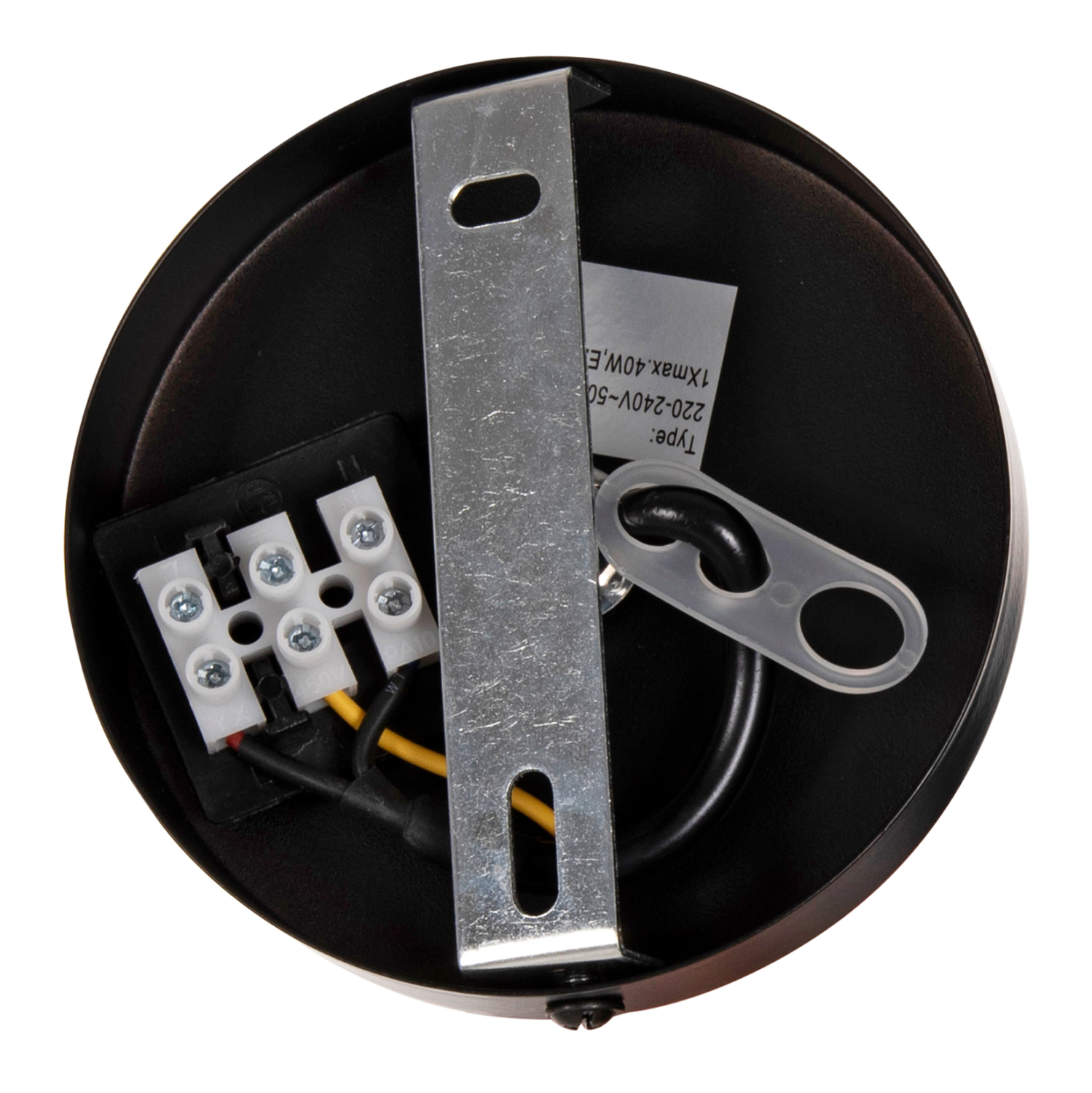 ΦΩΤΙΣΤΙΚΟ ΟΡΟΦΗΣ ΚΡΕΜΑΣΤΟ HM4063 ΜΑΥΡΟ ΜΕΤΑΛΛΙΚΟ ΚΑΠΕΛΟ 25x22x123Υεκ. - Image 7