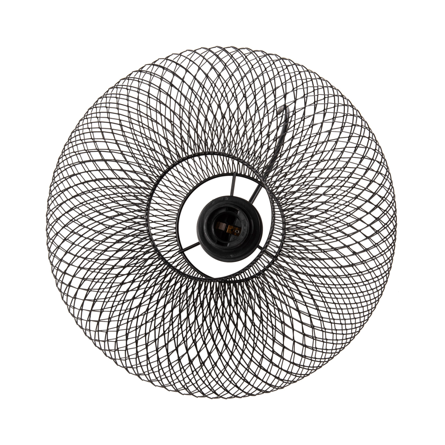 ΦΩΤΙΣΤΙΚΟ ΟΡΟΦΗΣ ΚΡΕΜΑΣΤΟ HM4094 ΜΑΥΡΟ ΔΙΚΤΥΩΤΟ ΜΕΤΑΛΛΙΚΟ ΚΑΠΕΛΟ Φ30x125Υεκ. - Image 5