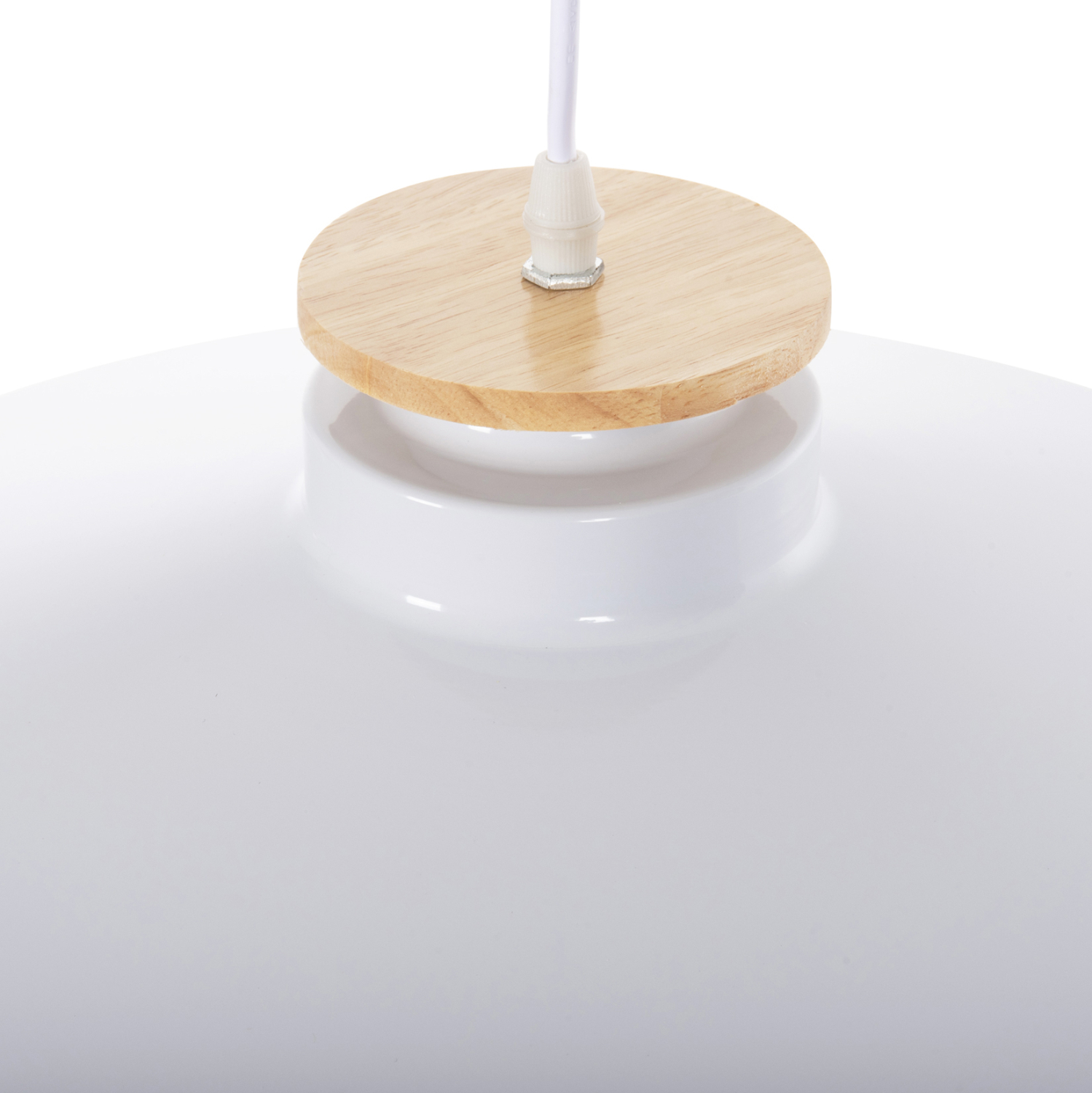 ΦΩΤΙΣΤΙΚΟ ΟΡΟΦΗΣ ΚΡΕΜΑΣΤΟ HM4159.02 ΛΕΥΚΟ ΜΕΤΑΛΛΙΚΟ ΚΑΠΕΛΟ Φ40x116Υεκ - Image 5