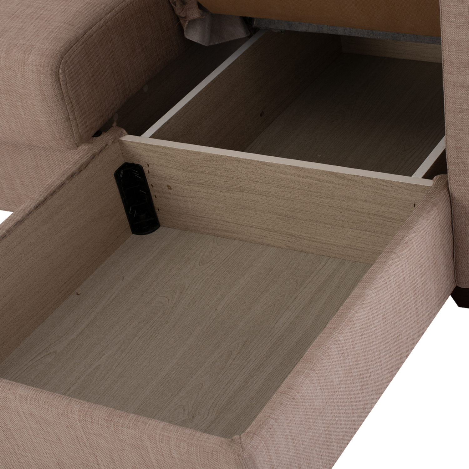 ΚΑΝΑΠΕΣ ΚΡΕΒΑΤΙ GHUFRAN ΓΩΝΙΑ ΑΝΑΣΤΡΕΨΙΜΗ ΜΠΕΖ HM3244.04 ΜΕ ΑΠΟΘΗΚΕΤΙΚΟ ΧΩΡΟ 200x133x77Yεκ. - Image 8