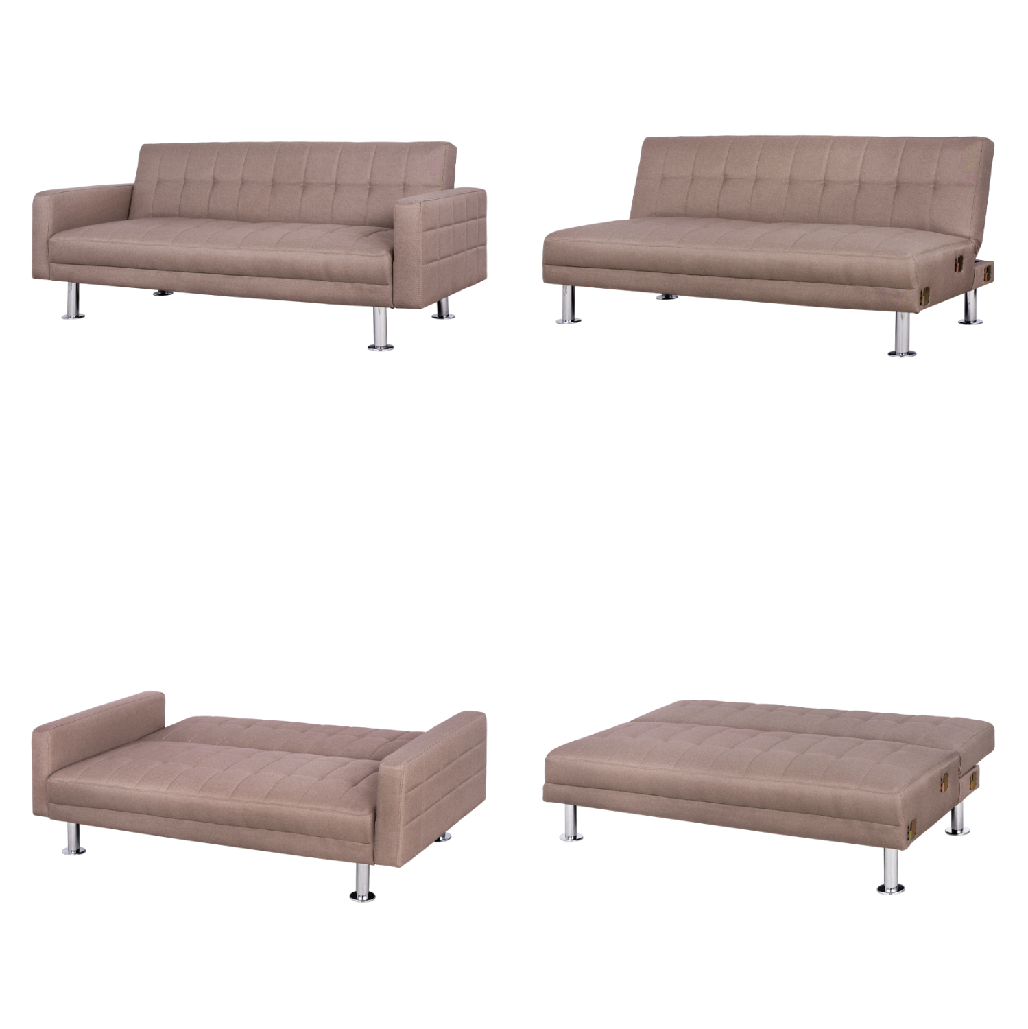 ΓΩΝΙΑΚΟΣ ΠΟΛΥΜΟΡΦΙΚΟΣ ΜΠΕΖ ΚΑΝΑΠΕΣ ΚΡΕΒΑΤΙ HOLDEN HM3147.02 ΑΝΑΣΤΡΕΨΙΜΟΣ 265x151x78Υ - Image 6