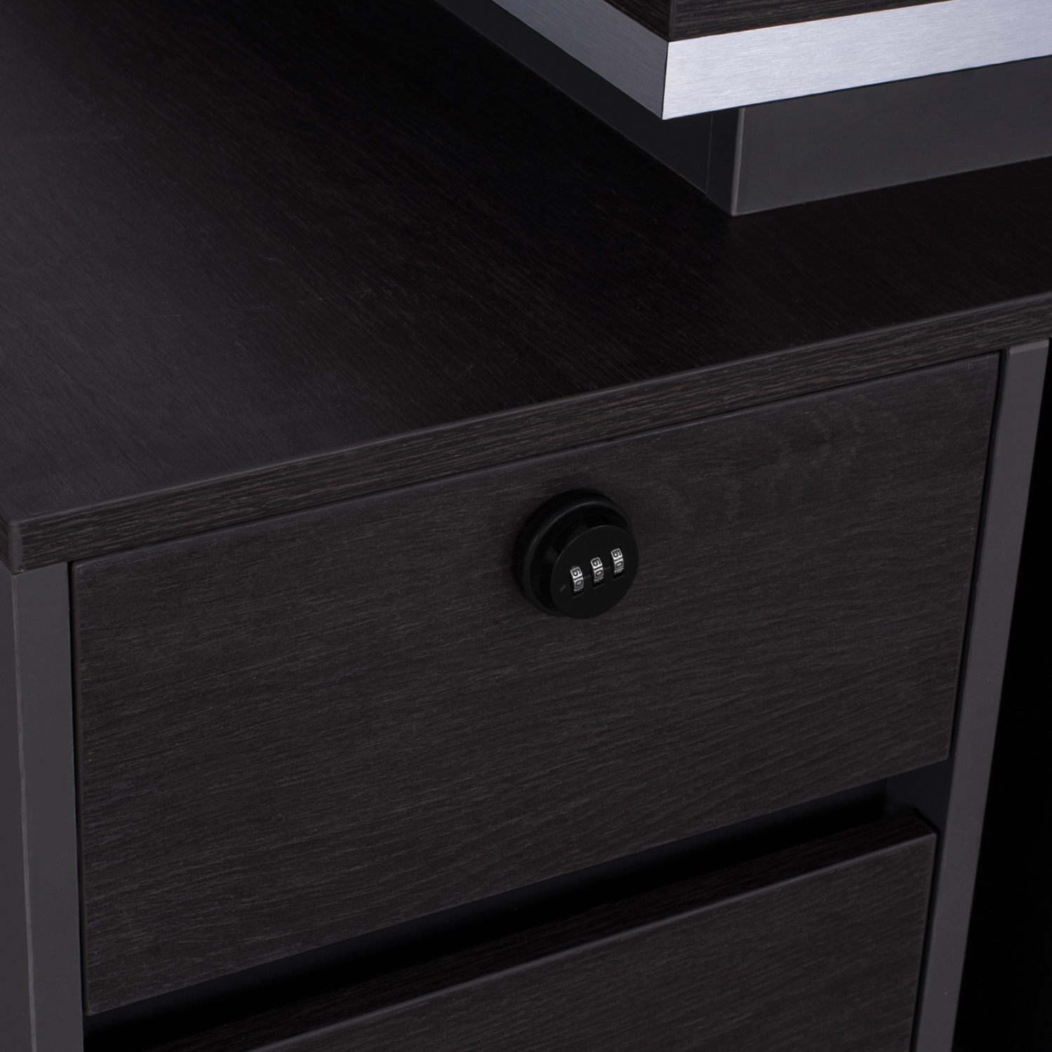 ΓΡΑΦΕΙΟ ΕΠΑΓΓΕΛΜΑΤΙΚΟ ΜΕ ΑΡΙΣΤΕΡΟ ΝΤΟΥΛΑΠΙ ROSEWOOD HM2113L 180X80X76Υ εκ. - Image 6