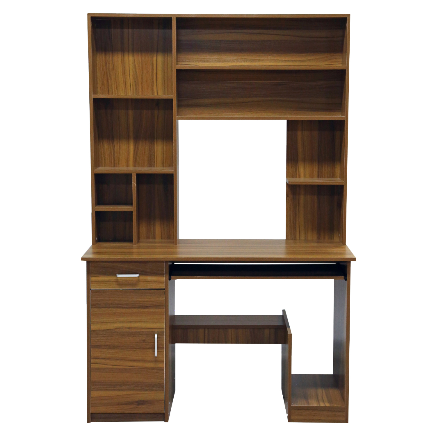 ΓΡΑΦΕΙΟ ΜΕ ΒΙΒΛΙΟΘΗΚΗ-ΡΑΦΙΕΡΑ STATUS ΚΑΡΥΔΙ HM2032.04 120x55x182 εκ. - Image 3