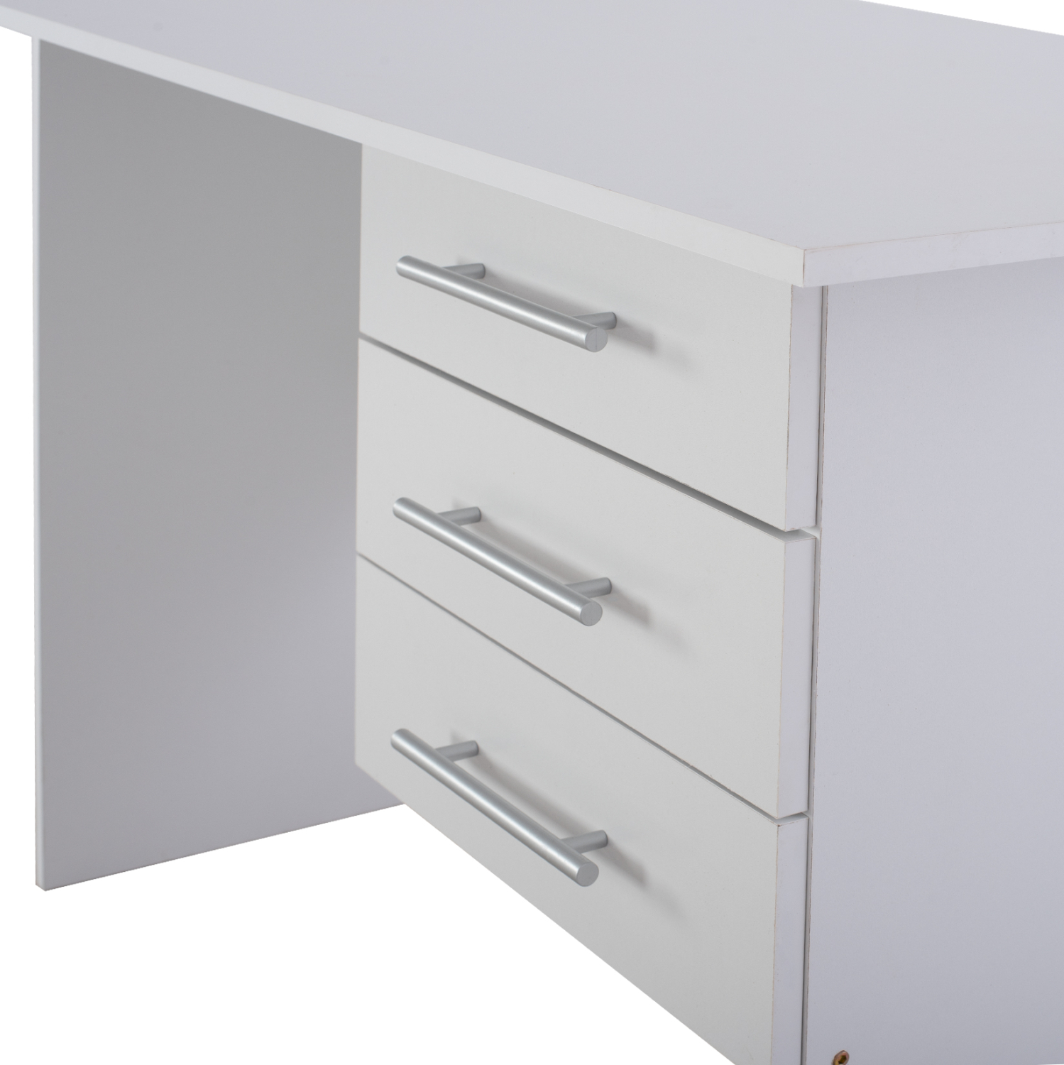 ΓΡΑΦΕΙΟ ΜΕΛΑΜΙΝΗΣ ENSLEY HM2029.05 ΜΕ 3 ΣΥΡΤΑΡΙΑ ΛΕΥΚΟ 120X60X76 εκ. - Image 5