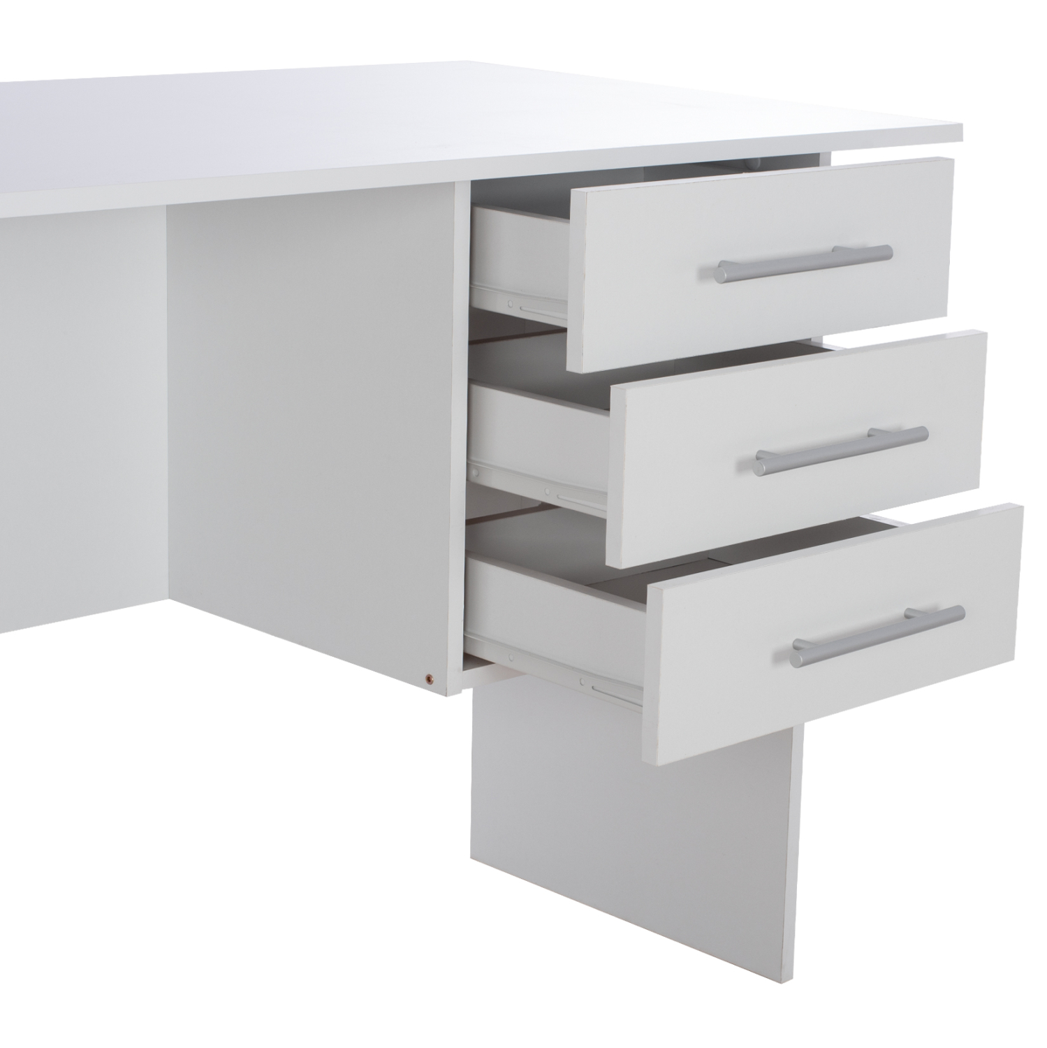 ΓΡΑΦΕΙΟ ΜΕΛΑΜΙΝΗΣ ENSLEY HM2029.05 ΜΕ 3 ΣΥΡΤΑΡΙΑ ΛΕΥΚΟ 120X60X76 εκ. - Image 6