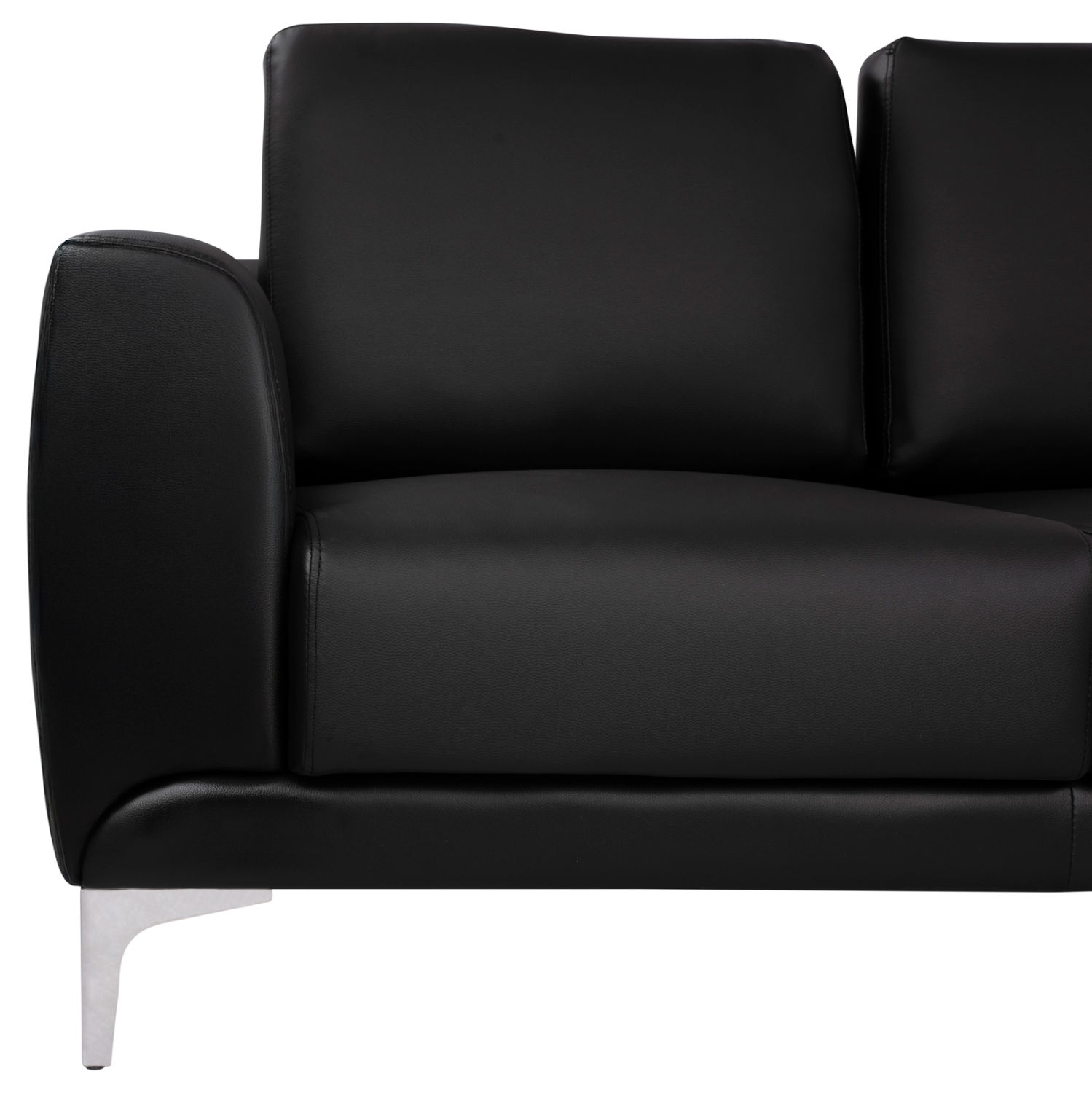 ΚΑΝΑΠΕΣ 2ΘΕΣΙΟΣ KΕΝΖΙΕ HM3121.21 ΜΕ ΜΑΥΡΟ PU 142x81x81 εκ. - Image 3