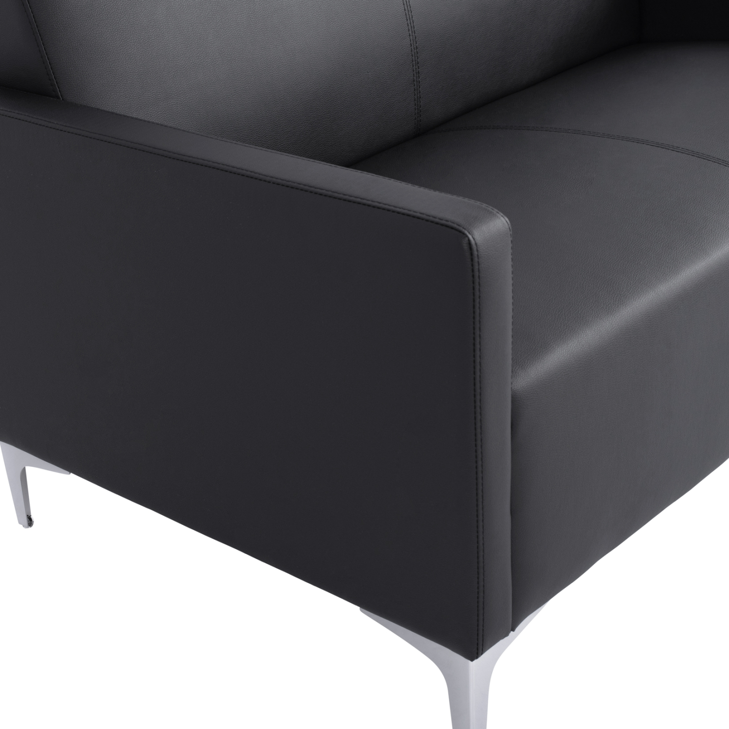 ΚΑΝΑΠΕΣ 2ΘΕΣΙΟΣ NELLIE HM3159.21 ΜΕ ΜΑΥΡΟ PU 113x71x71Υ εκ. - Image 5