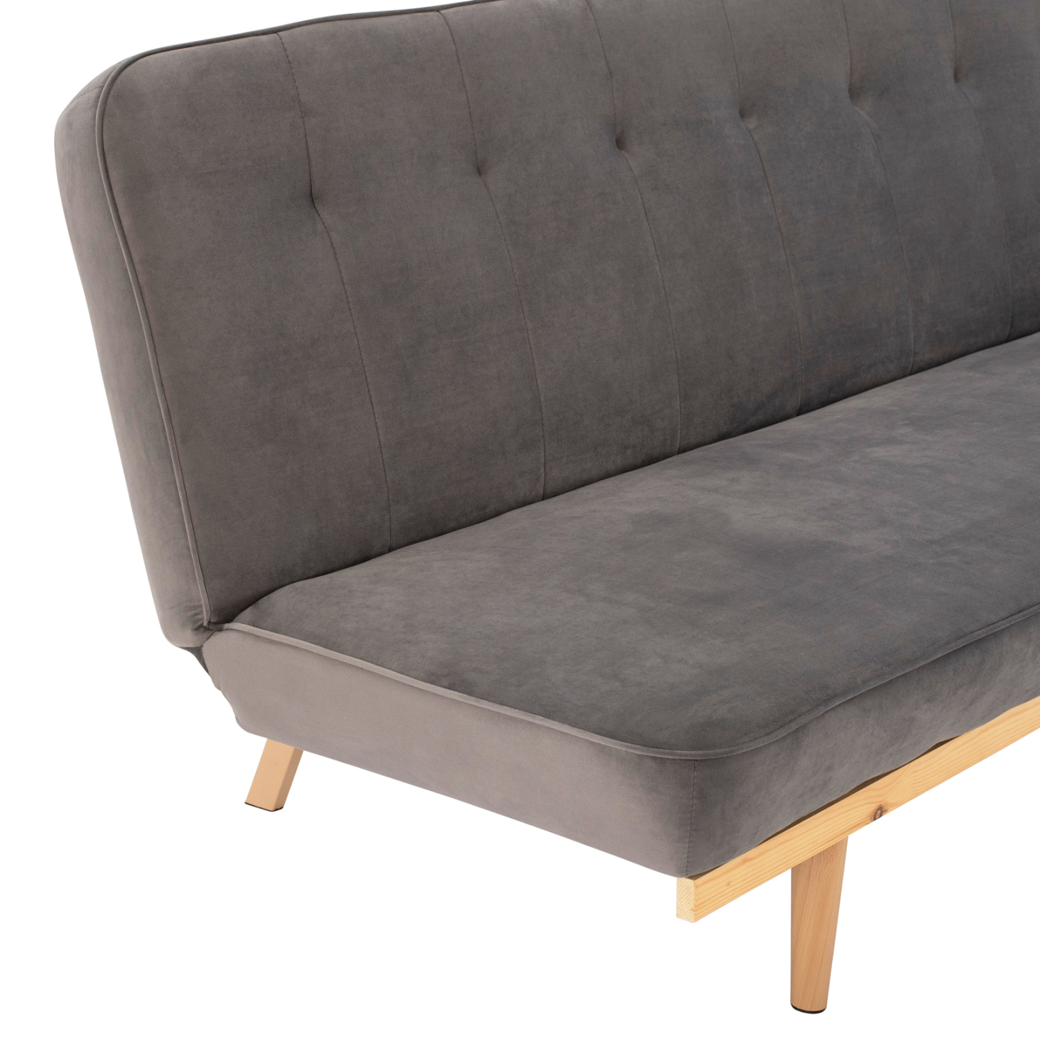 ΚΑΝΑΠΕΣ ΚΡΕΒΑΤΙ 3ΘΕΣΙΟΣ ΑΠΟ ΒΕΛΟΥΔΟ ΓΚΡΙ HM3168.01 193Χ85Χ88Υ εκ. - Image 9