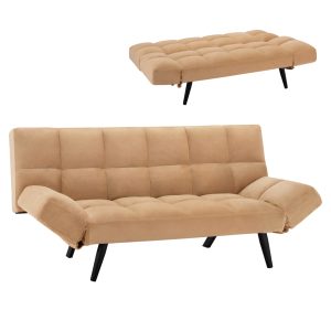 ΚΑΝΑΠΕΣ ΚΡΕΒΑΤΙ 3ΘΕΣΙΟΣ ΑΠΟ ΒΕΛΟΥΔΟ ΜΠΕΖ HM3167.07 182Χ80Χ88Υ εκ.