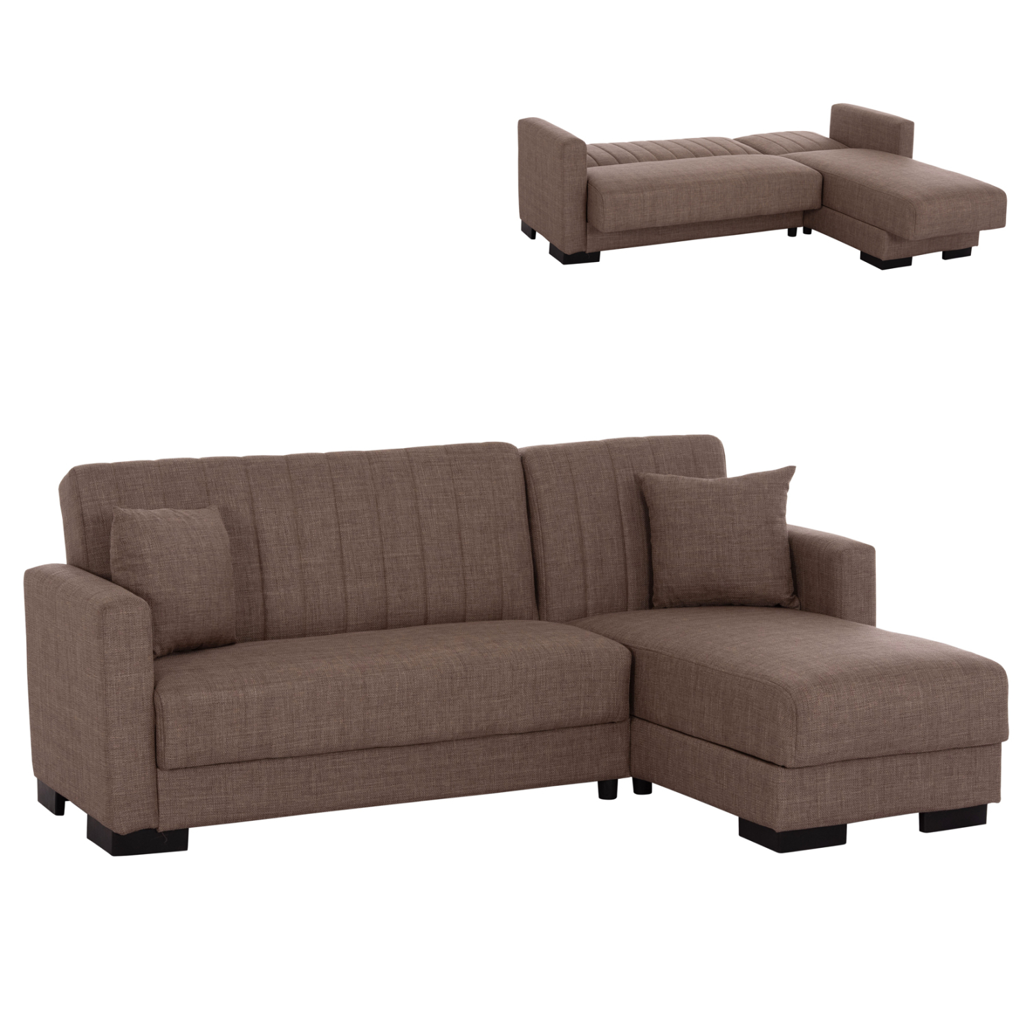 ΚΑΝΑΠΕΣ ΚΡΕΒΑΤΙ GHUFRAN ΓΩΝΙΑ ΑΝΑΣΤΡΕΨΙΜΗ ΚΑΦΕ HM3244.02 ΜΕ ΑΠΟΘΗΚΕΤΙΚΟ ΧΩΡΟ 202x140x78Yεκ.