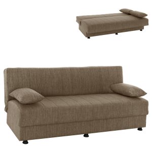 ΚΑΝΑΠΕΣ ΚΡΕΒΑΤΙ ANDRI ΤΡΙΘΕΣΙΟΣ ΚΑΦΕ HM3239.02 180x72x77Υ εκ.