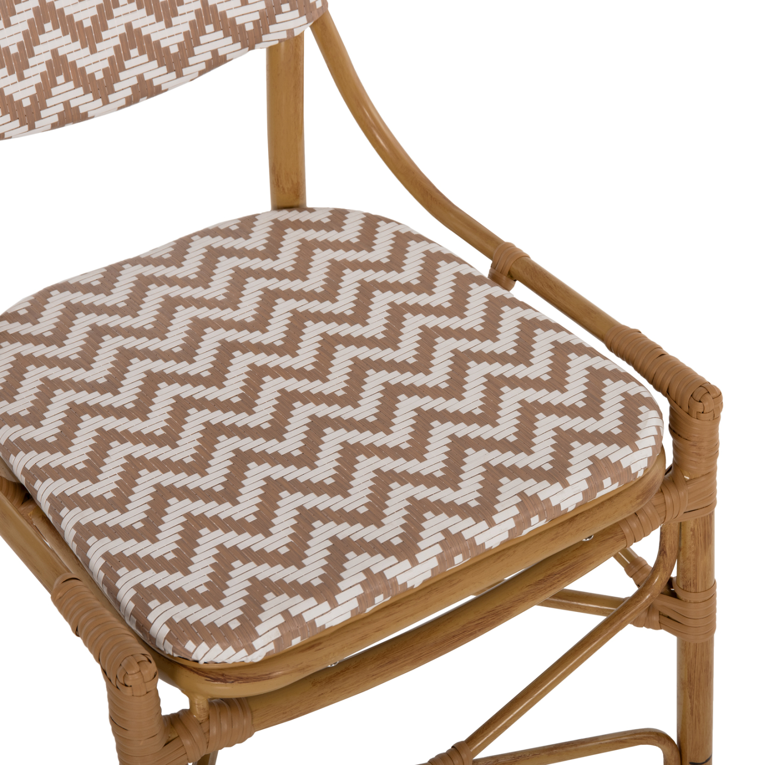 ΚΑΡΕΚΛΑ ΑΛΟΥΜΙΝΙΟΥ BAMBOO LOOK ΦΥΣΙΚΟ - ΛΕΥΚΟ HM5927.03 46x56x95Yεκ. - Image 8