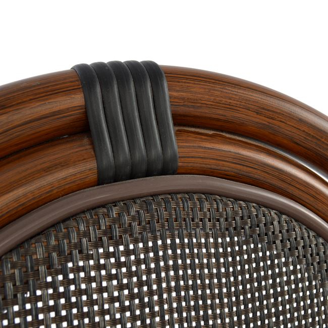 ΚΑΡΕΚΛΑ ΑΛΟΥΜΙΝΙΟΥ KASON BAMBOO LOOK ΚΑΦΕ ΜΕ TEXTLINE 40,5x56,5x89,5 εκ. HM5026 - Image 7