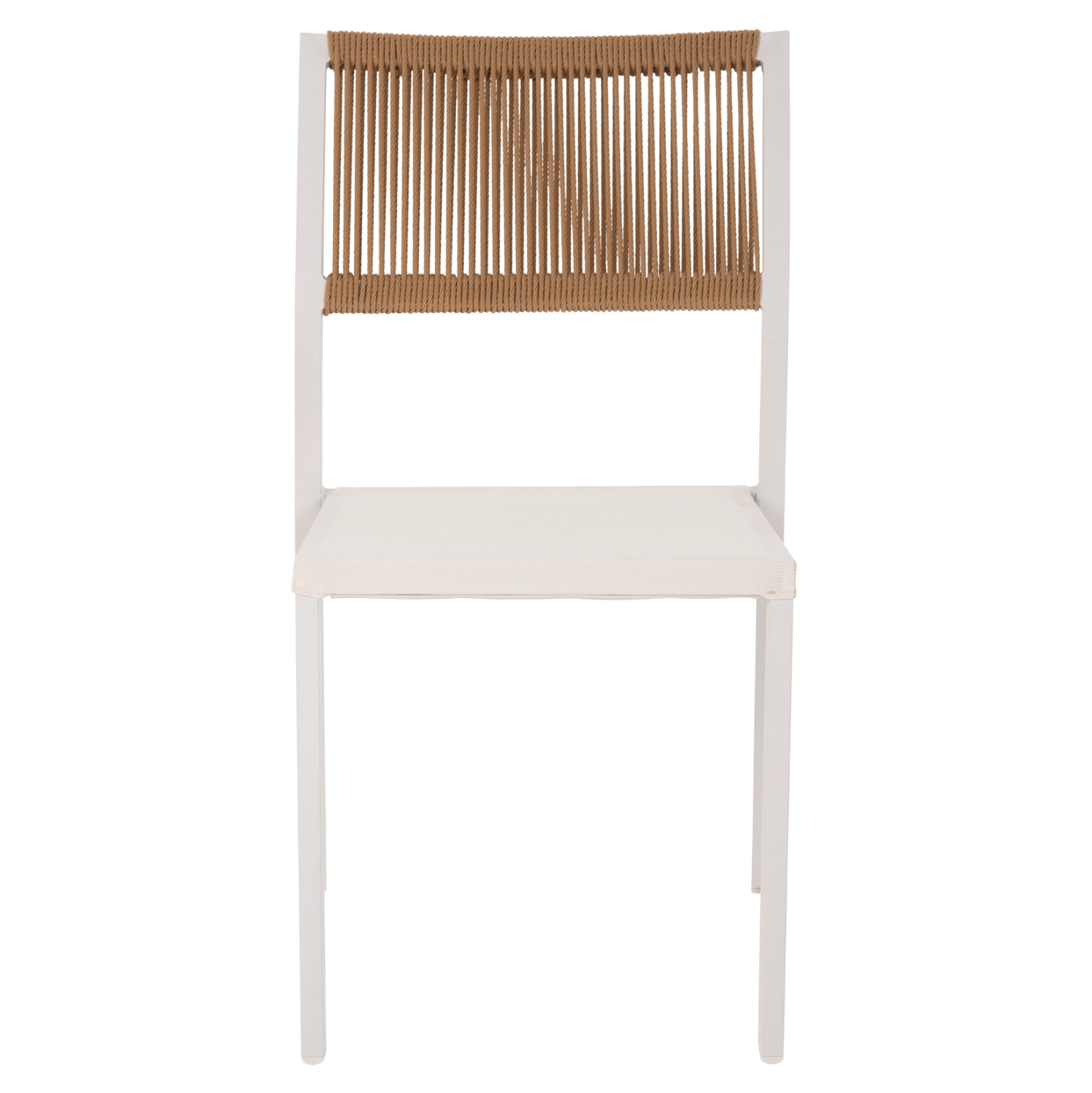 ΚΑΡΕΚΛΑ ΑΛΟΥΜΙΝΙΟΥ ΛΕΥΚΗ ΜΠΕΖ RATTAN & TEXTLINE HM5921.02 46x55,5x83Yεκ. - Image 3