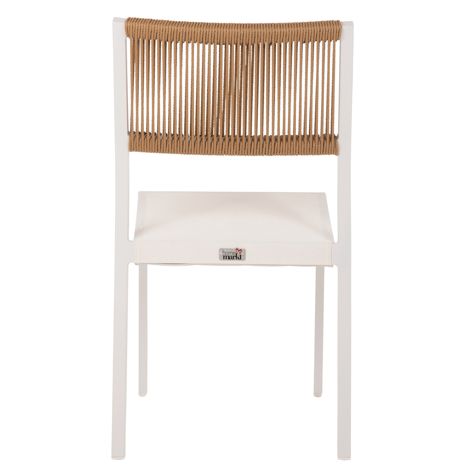 ΚΑΡΕΚΛΑ ΑΛΟΥΜΙΝΙΟΥ ΛΕΥΚΗ ΜΠΕΖ RATTAN & TEXTLINE HM5921.02 46x55,5x83Yεκ. - Image 6