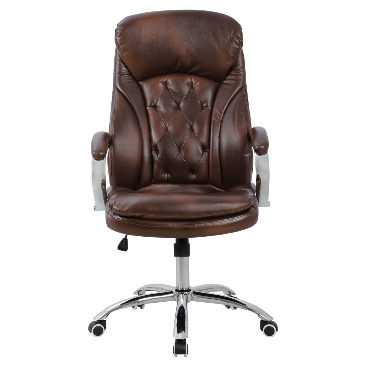 ΚΑΡΕΚΛΑ ΓΡΑΦΕΙΟΥ LANISHA HM1099.09 ΚΑΦΕ 65x73x125cm - Image 2