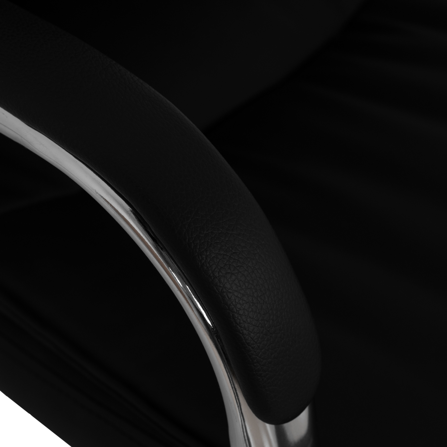 ΚΑΡΕΚΛΑ ΓΡΑΦΕΙΟΥ ΔΙΕΥΘΥΝΤΙΚΗ ΜΑΥΡΗ ΜΕ ΒΑΣΗ ΧΡΩΜΙΟΥ JACOB HM1044.11 55,5x65x111 cm. - Image 8