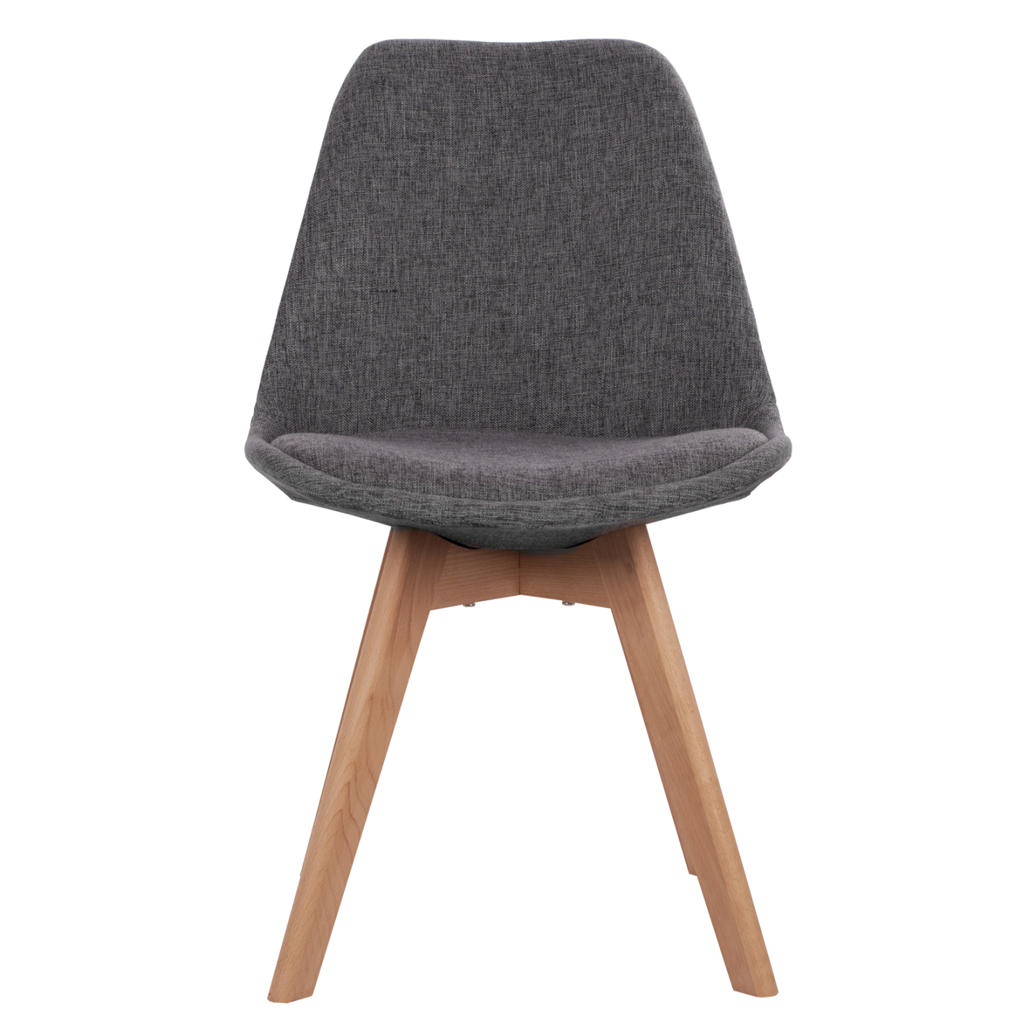 ΚΑΡΕΚΛΑ VEGAS ΜΕ ΞΥΛΙΝΑ ΠΟΔΙΑ ΚΑΙ ΜΕ ΥΦΑΣΜΑ ΓΚΡΙ HM0033.50 48Χ55Χ82 ΕΚ - Image 3