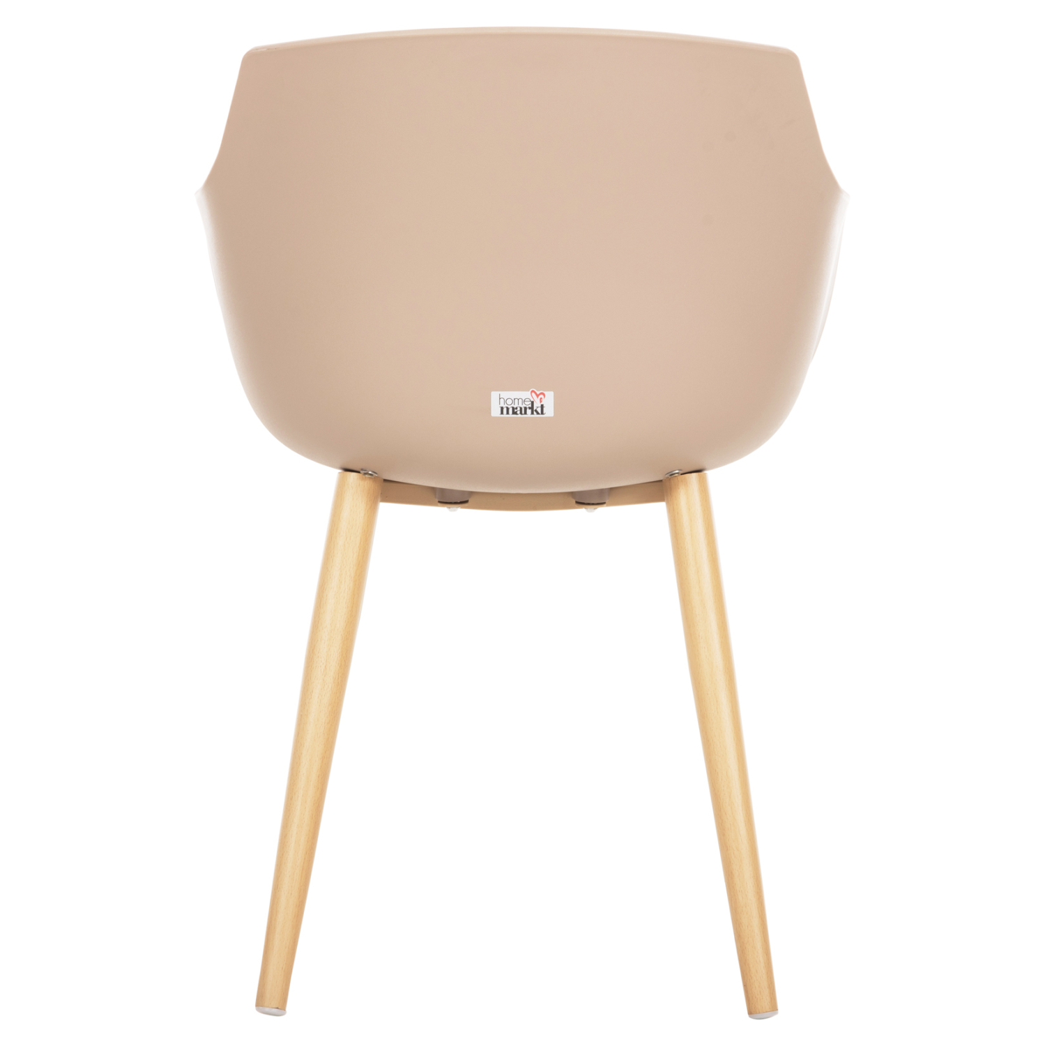 ΚΑΡΕΚΛΑ ΤΡΑΠΕΖΑΡΙΑΣ LUCIE HM8242.11 CAPUCCINO PP-ΜΕΤΑΛ. ΠΟΔΙΑ ΟΨΗ ΞΥΛΟΥ 56x55,5x80Υεκ - Image 6